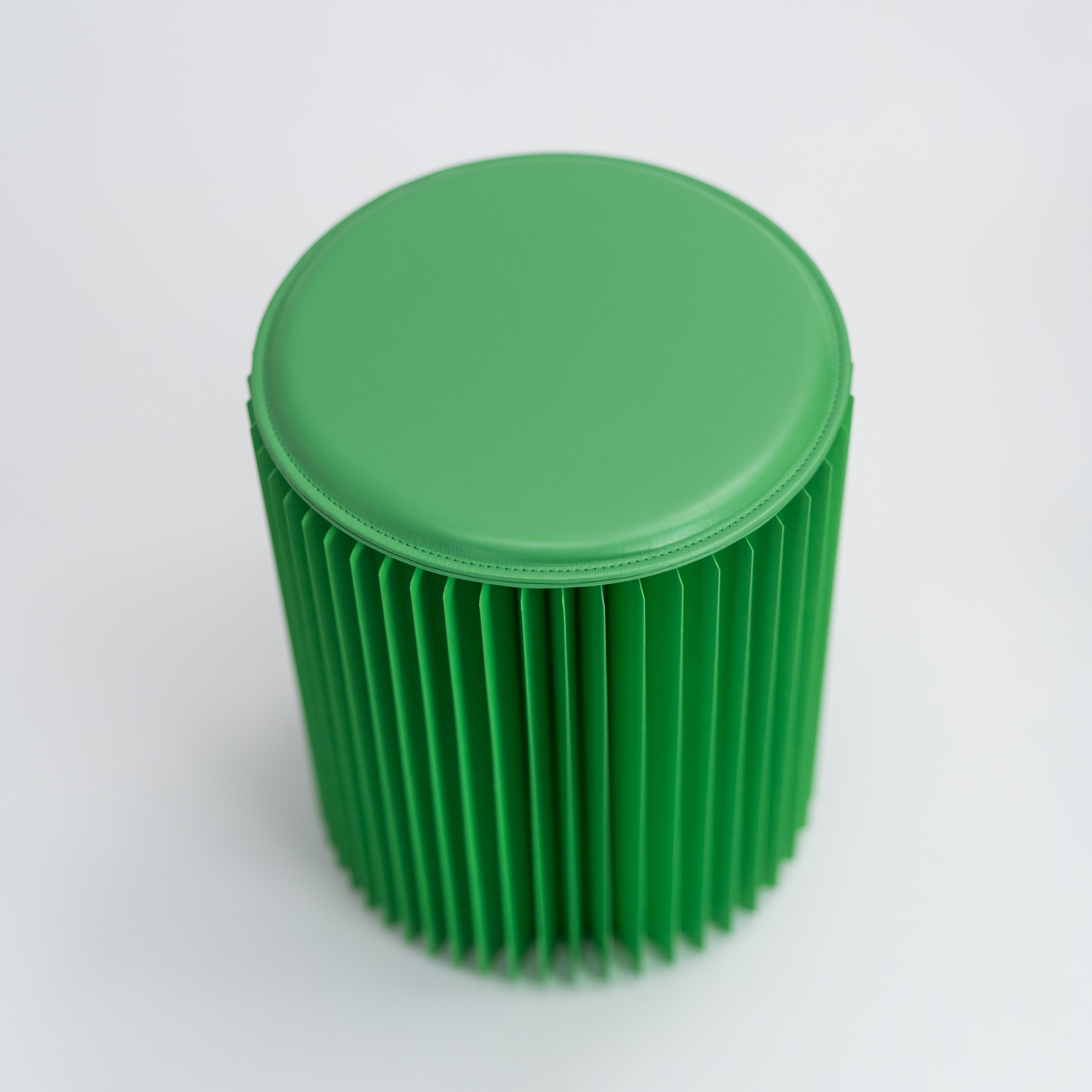 Concertina Paper Stool - Green