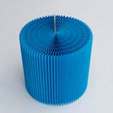 Foldable Circular Paper Table - Blue