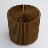 Foldable Circular Paper Table - Brown