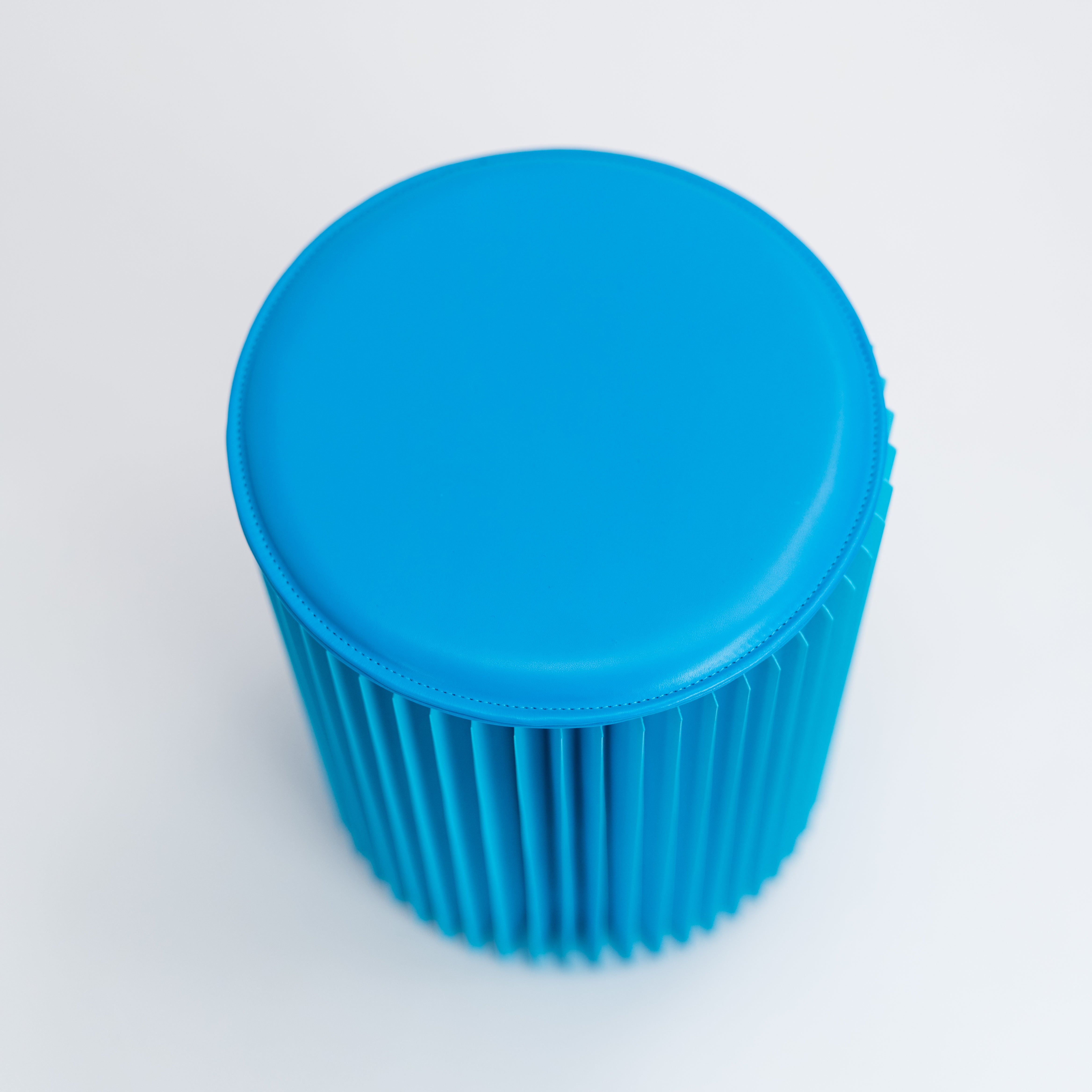 Concertina Paper Stool - Blue
