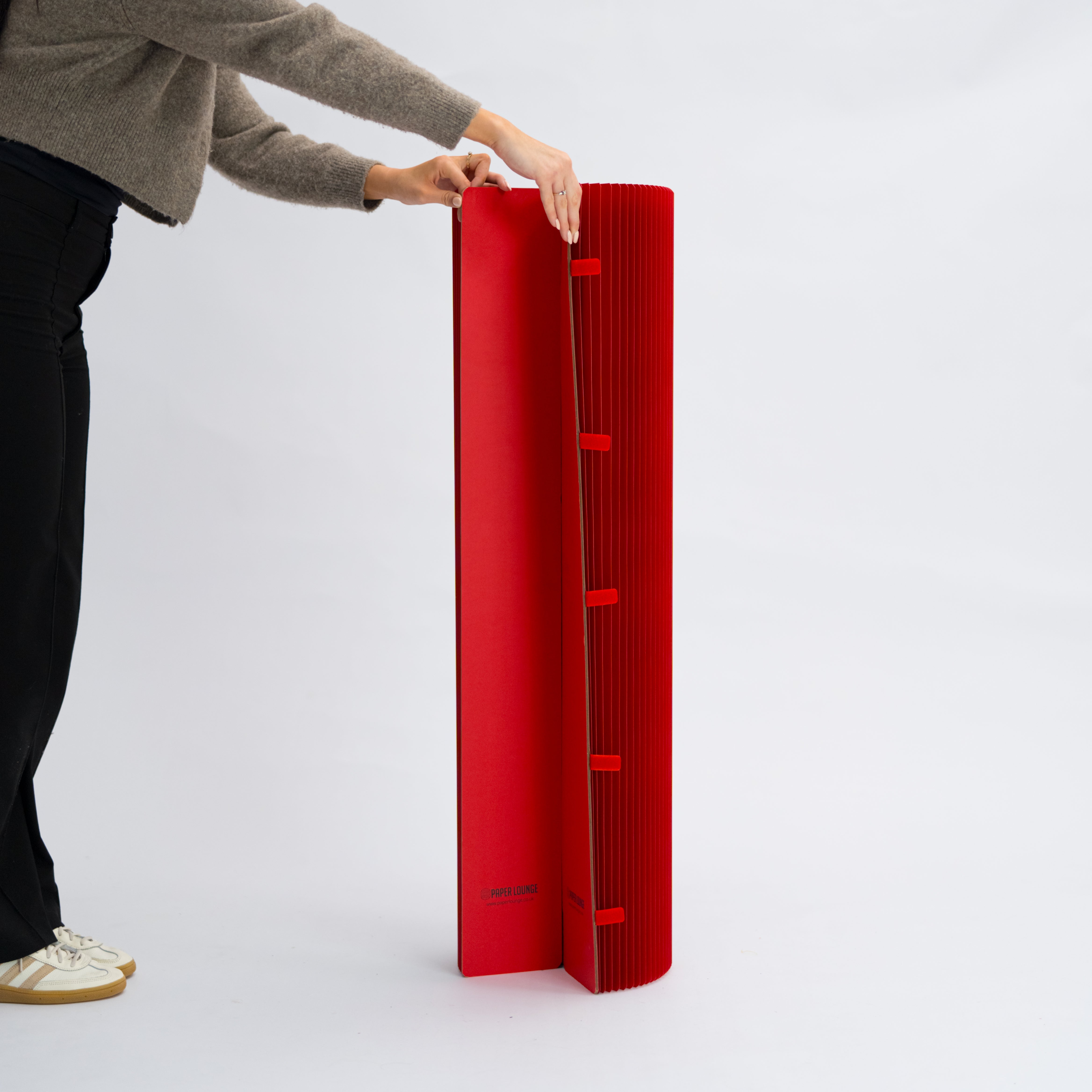 Pillar Display Table - Red