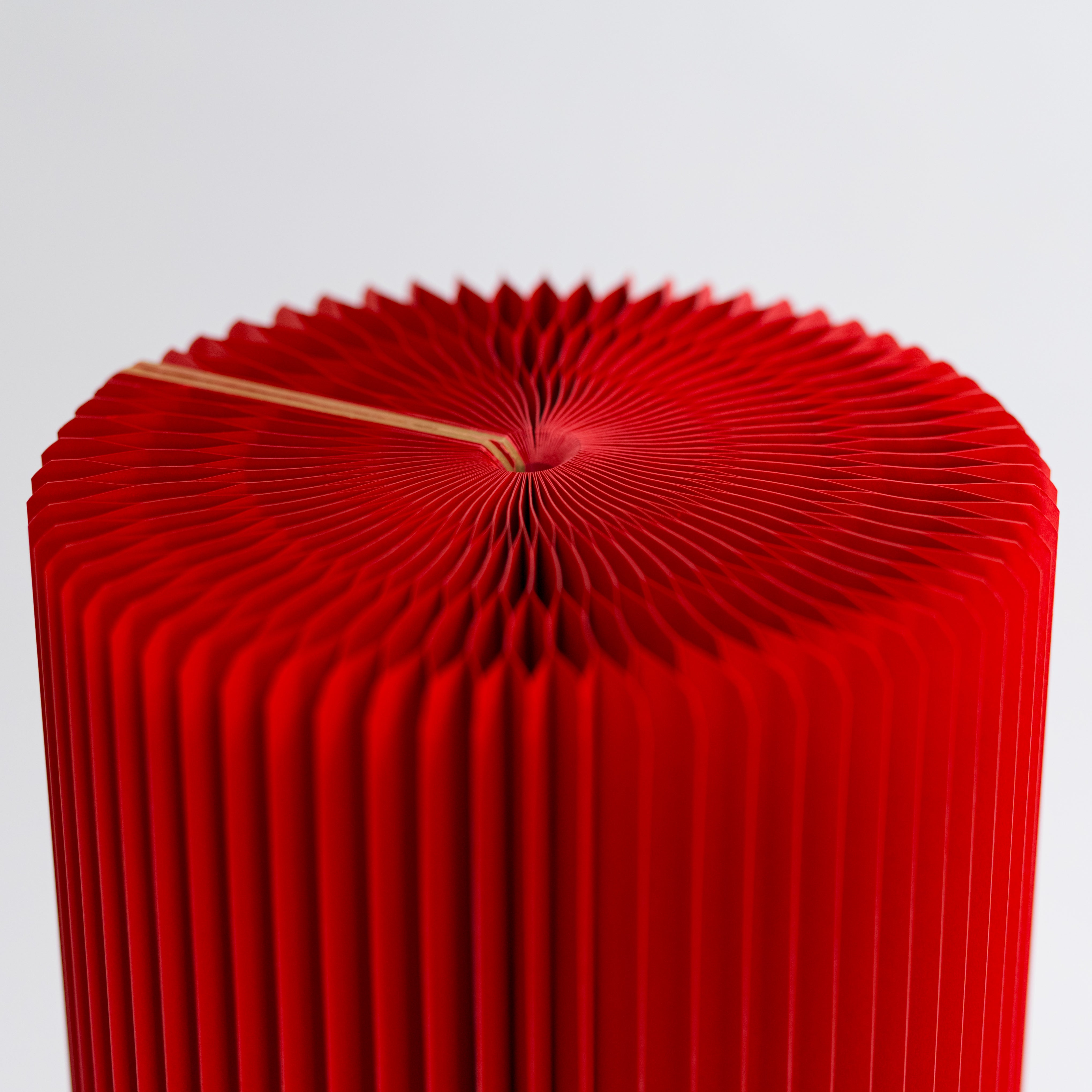 Pillar Display Table - Red