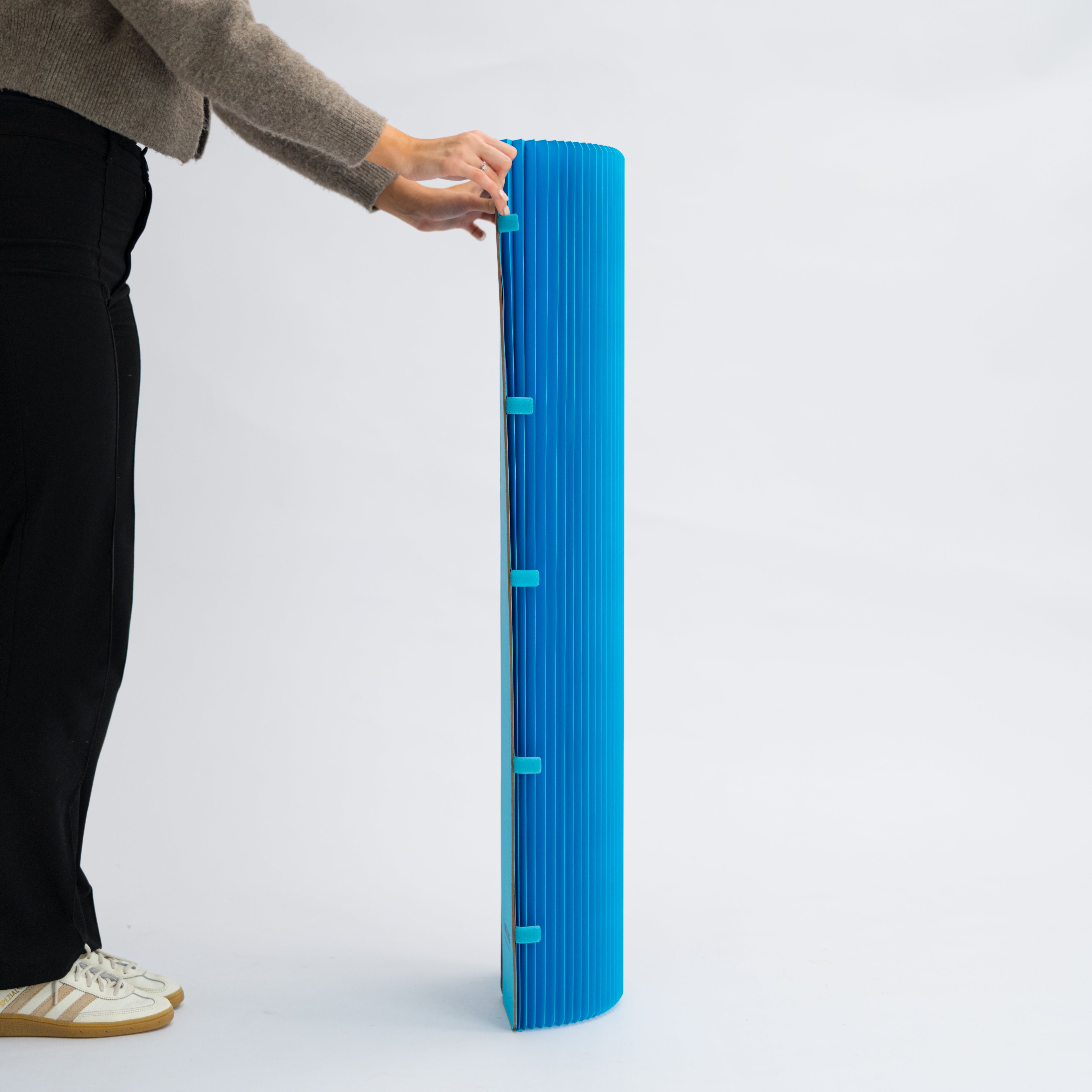Pillar Display Table - Blue