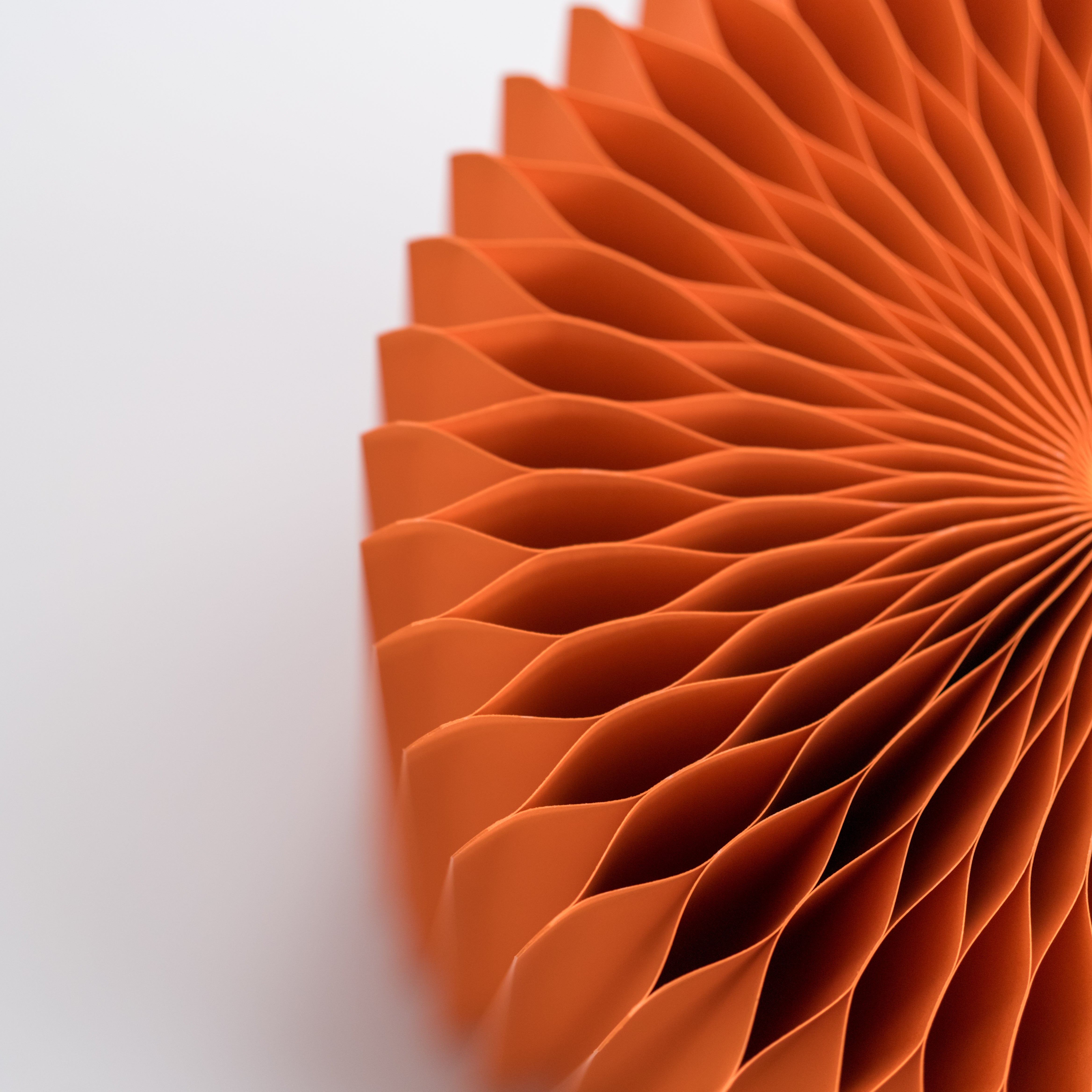 Concertina Paper Stool - Orange