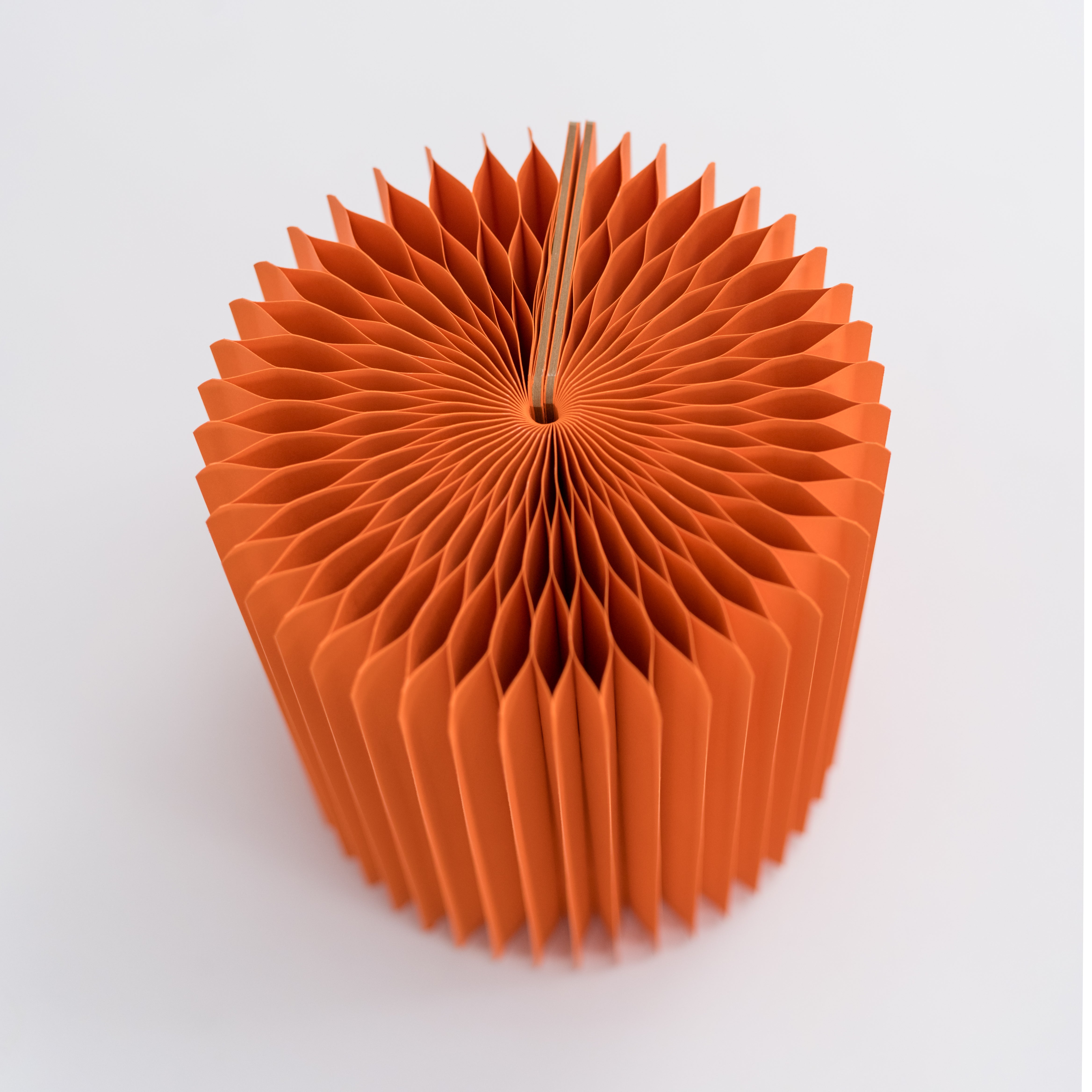 Concertina Paper Stool - Orange