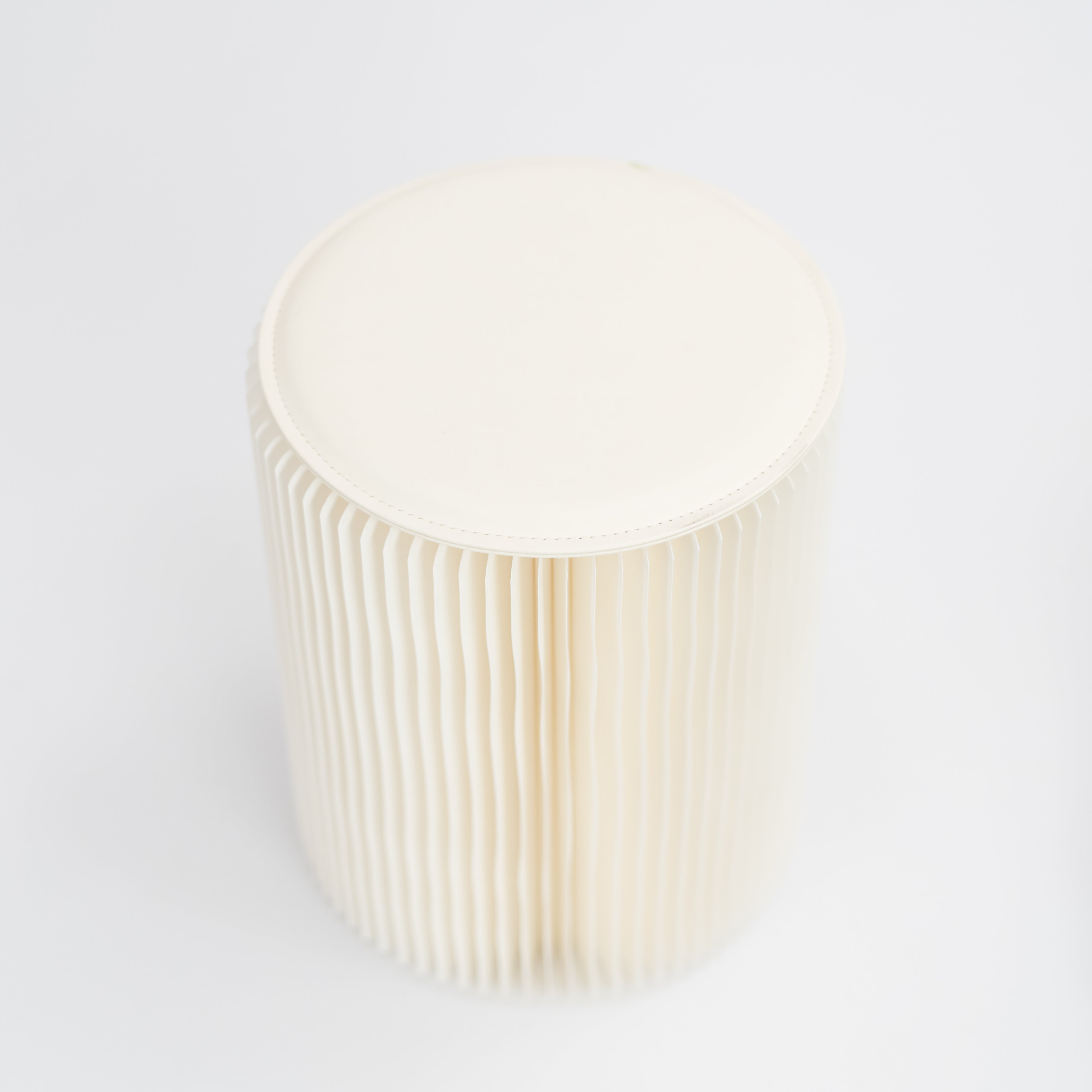 Concertina Paper Stool - White