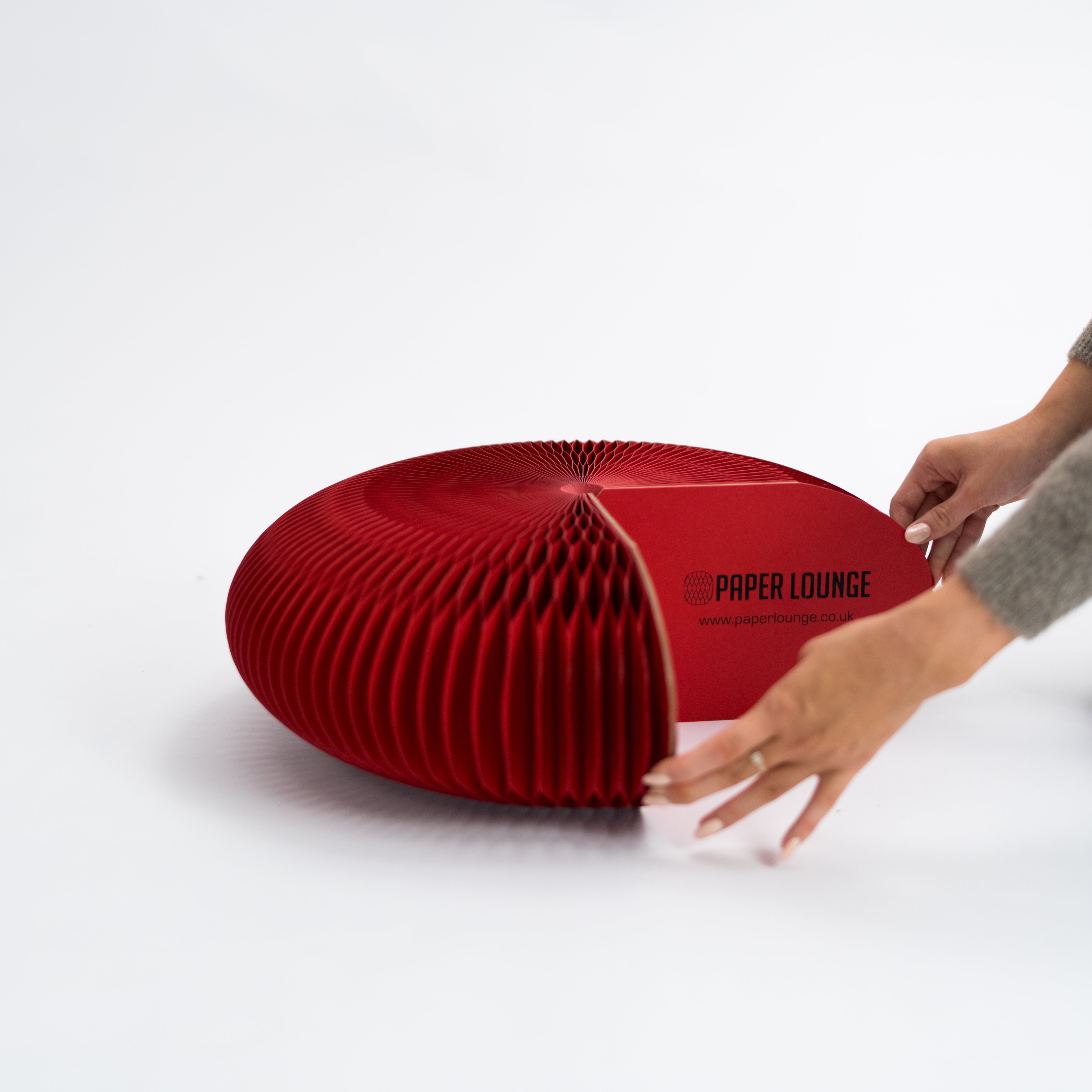Paper Foot Stool - Red