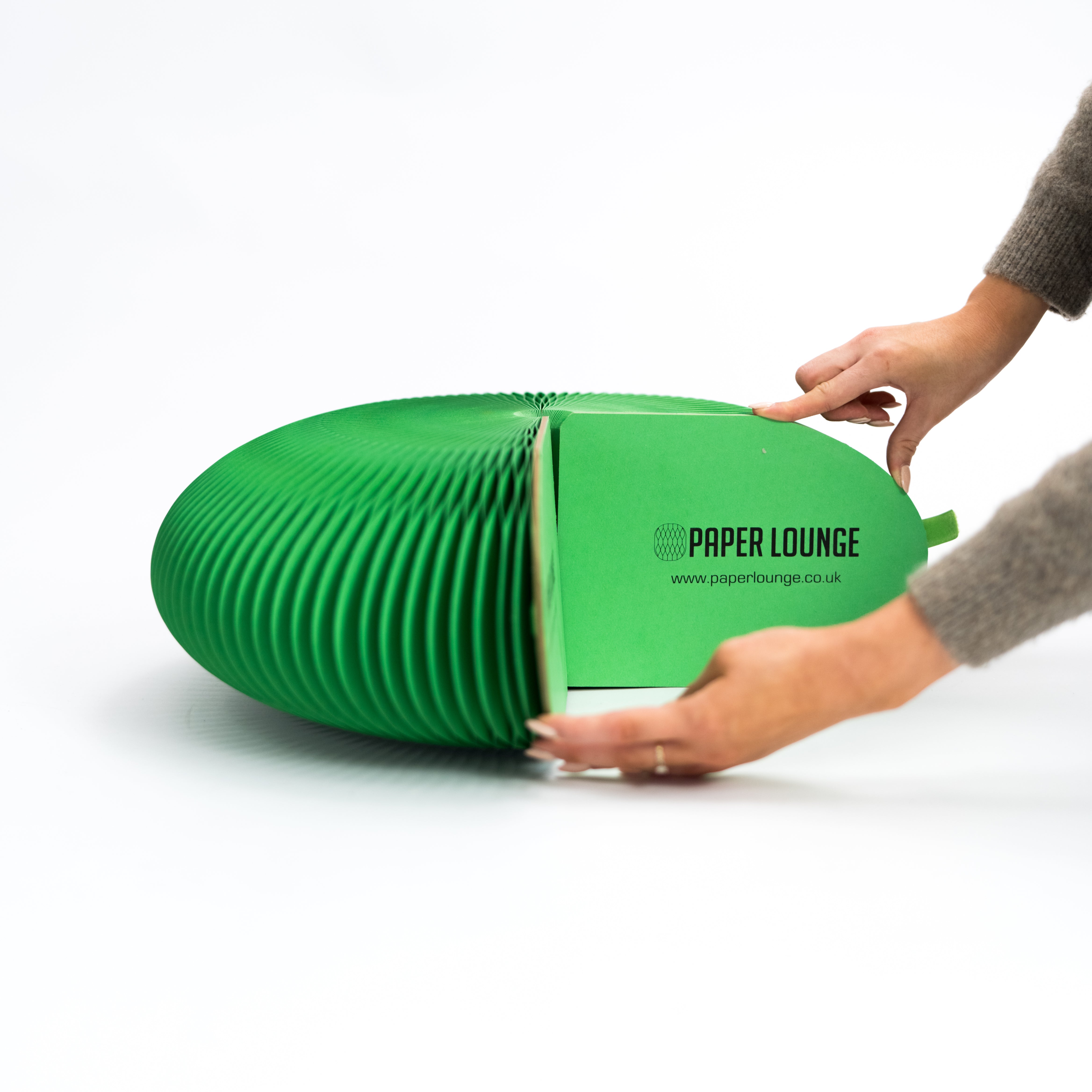 Paper Foot Stool - Green