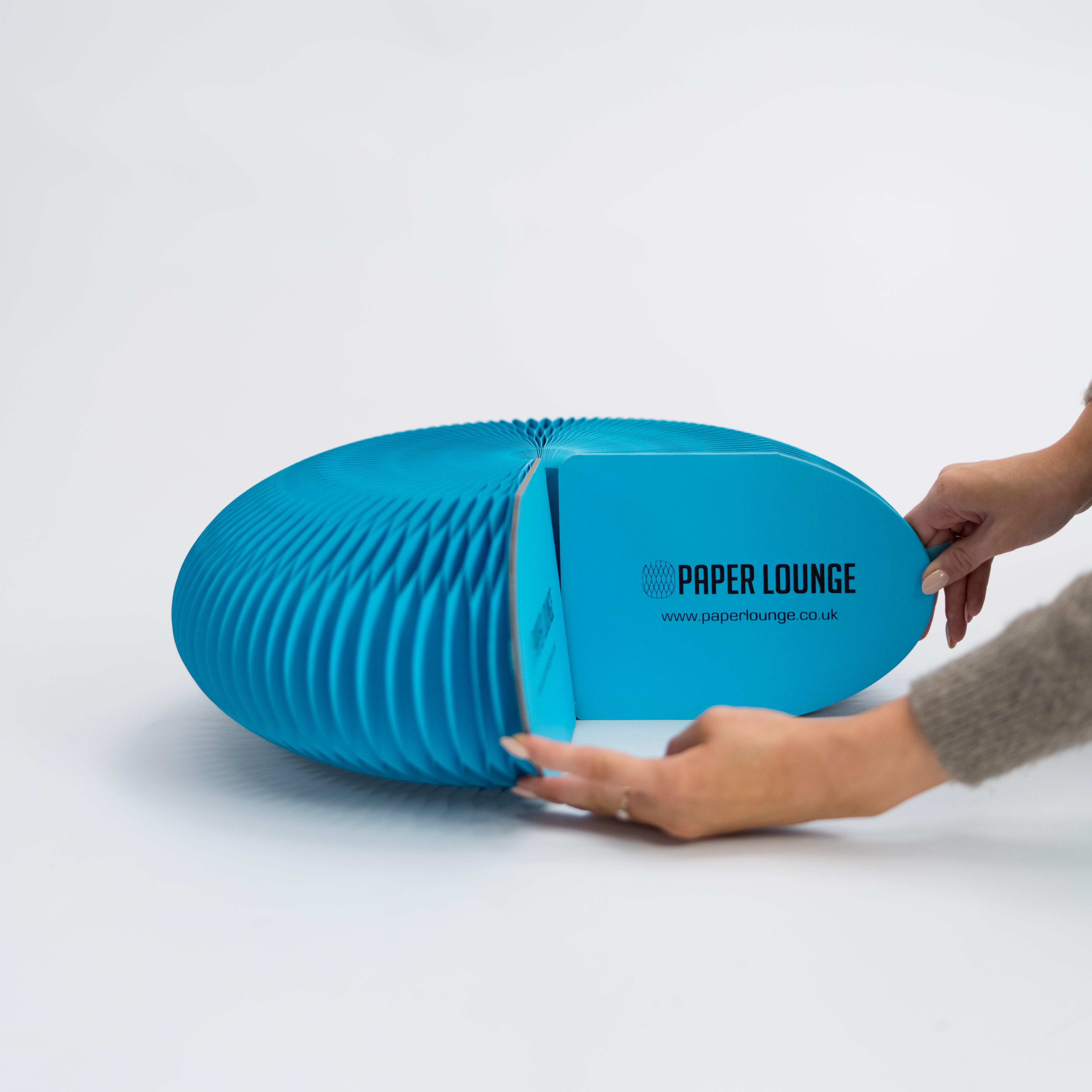 Paper Foot Stool - Blue