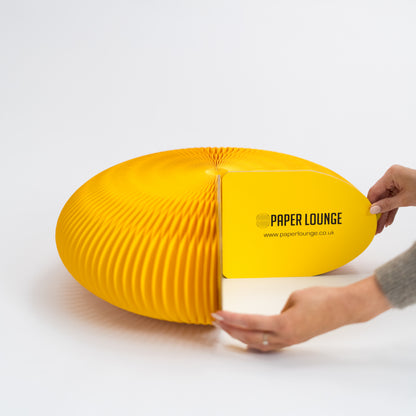 Paper Foot Stool - Yellow