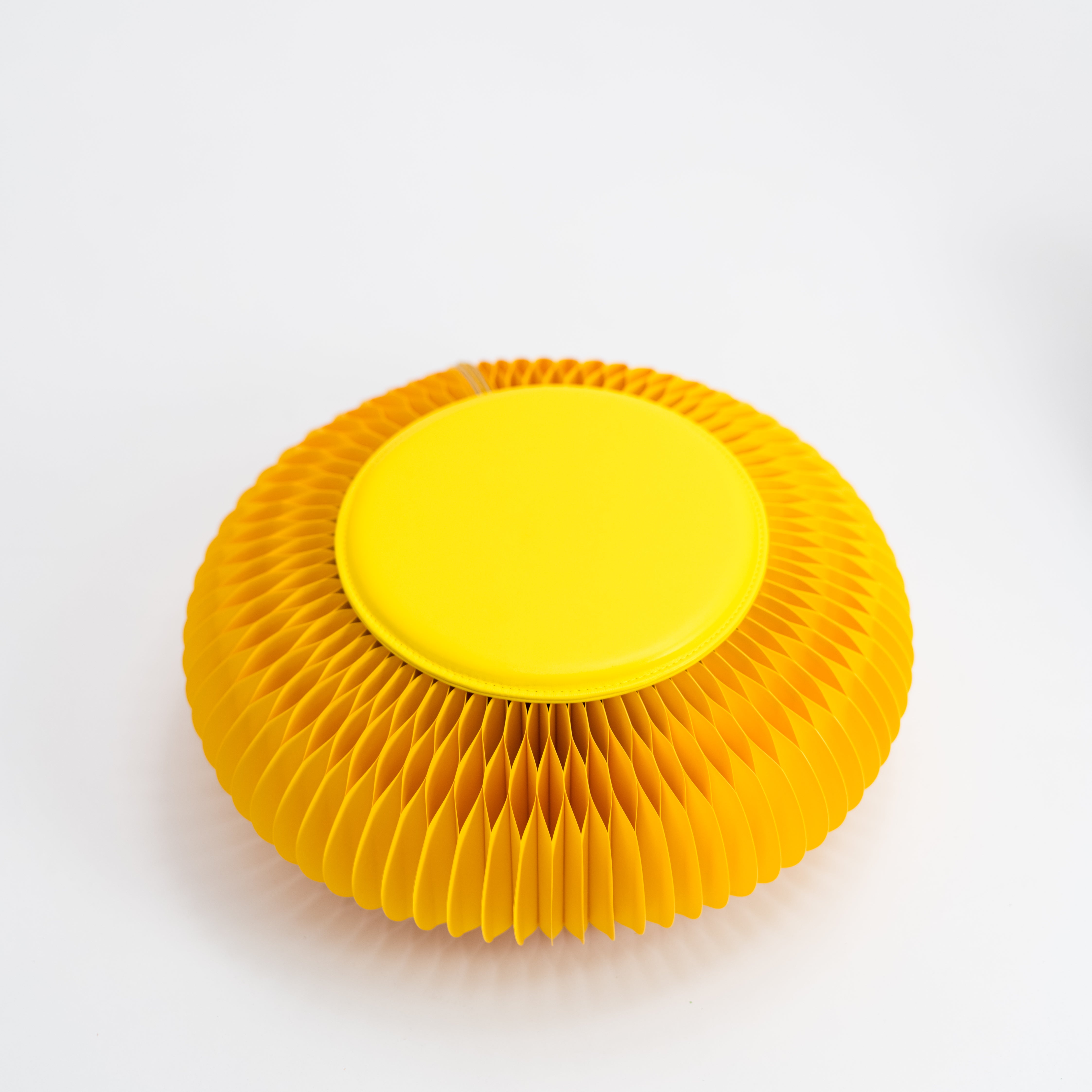 Paper Foot Stool - Yellow