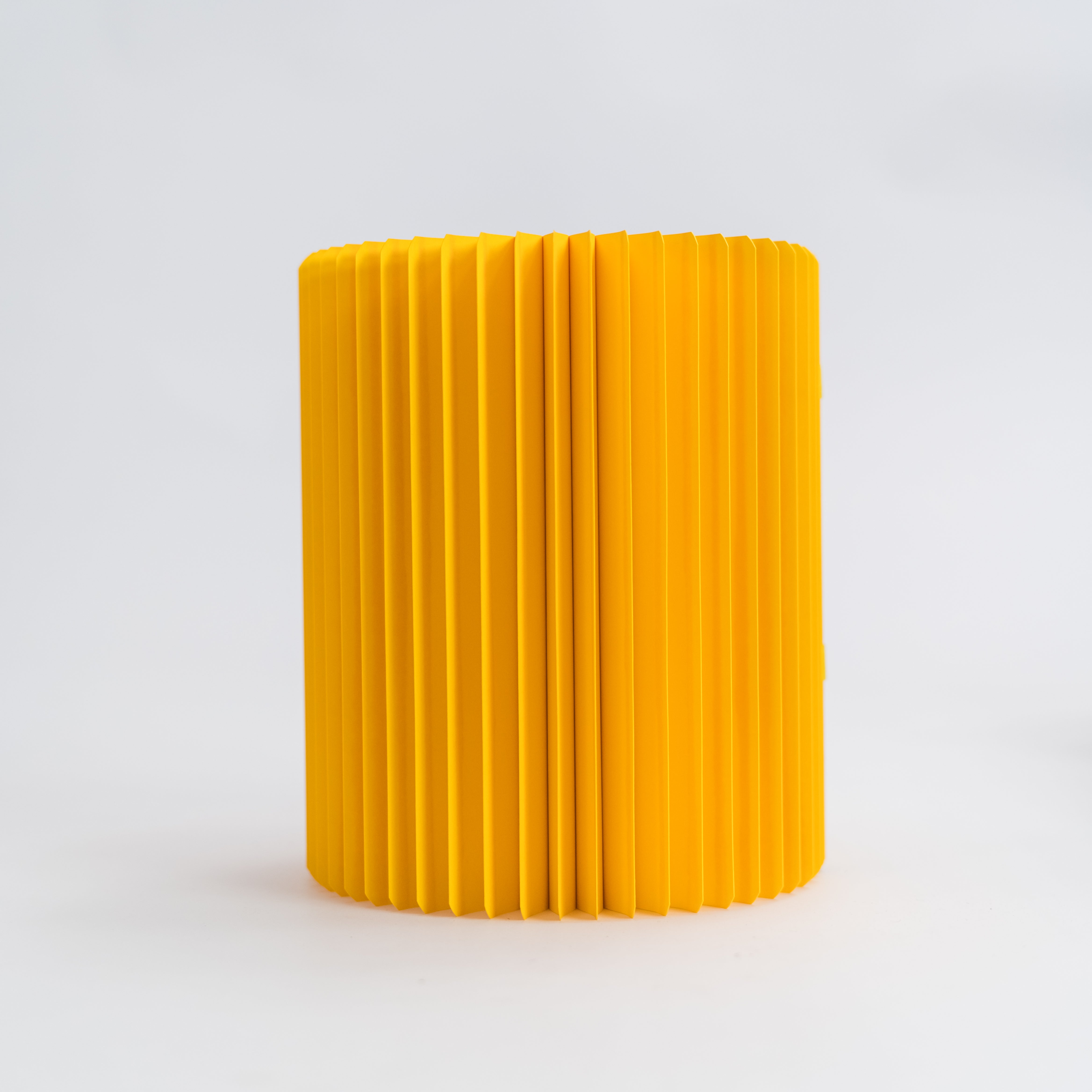 Concertina Paper Stool - Yellow