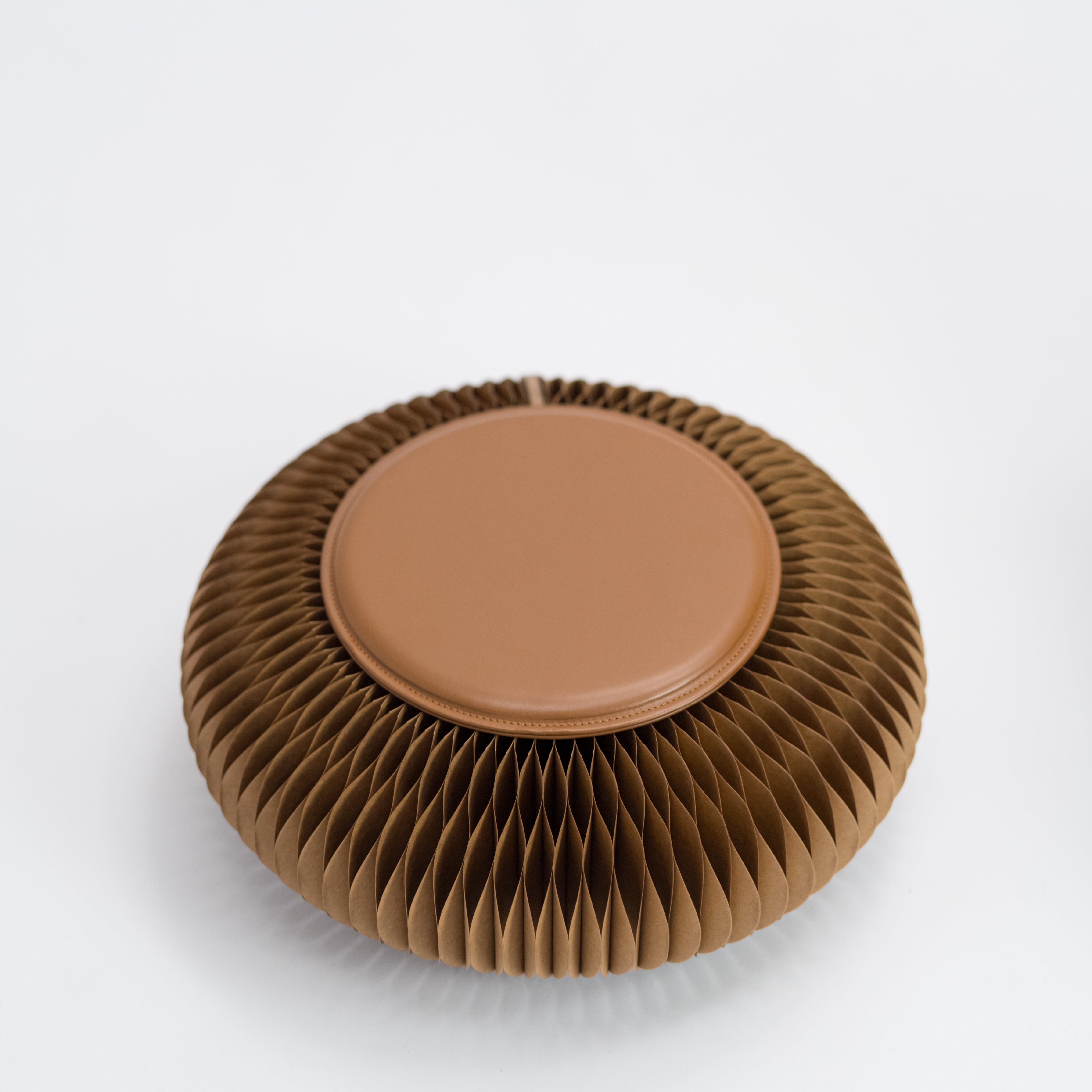 Paper Foot Stool - Brown