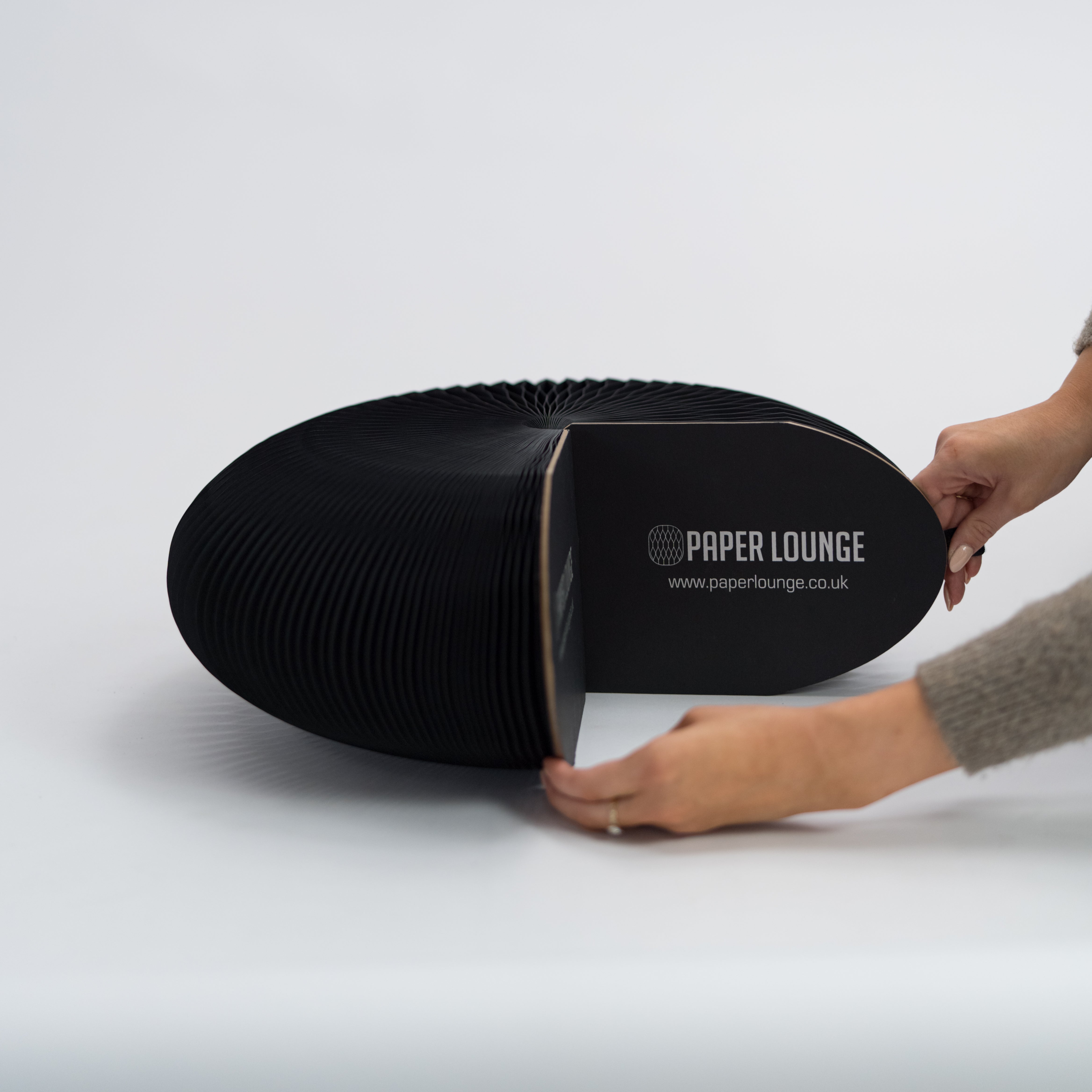 Paper Foot Stool - Black
