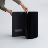 Foldable Circular Paper Table - Black