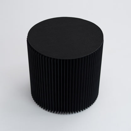 Foldable Circular Paper Table - Black