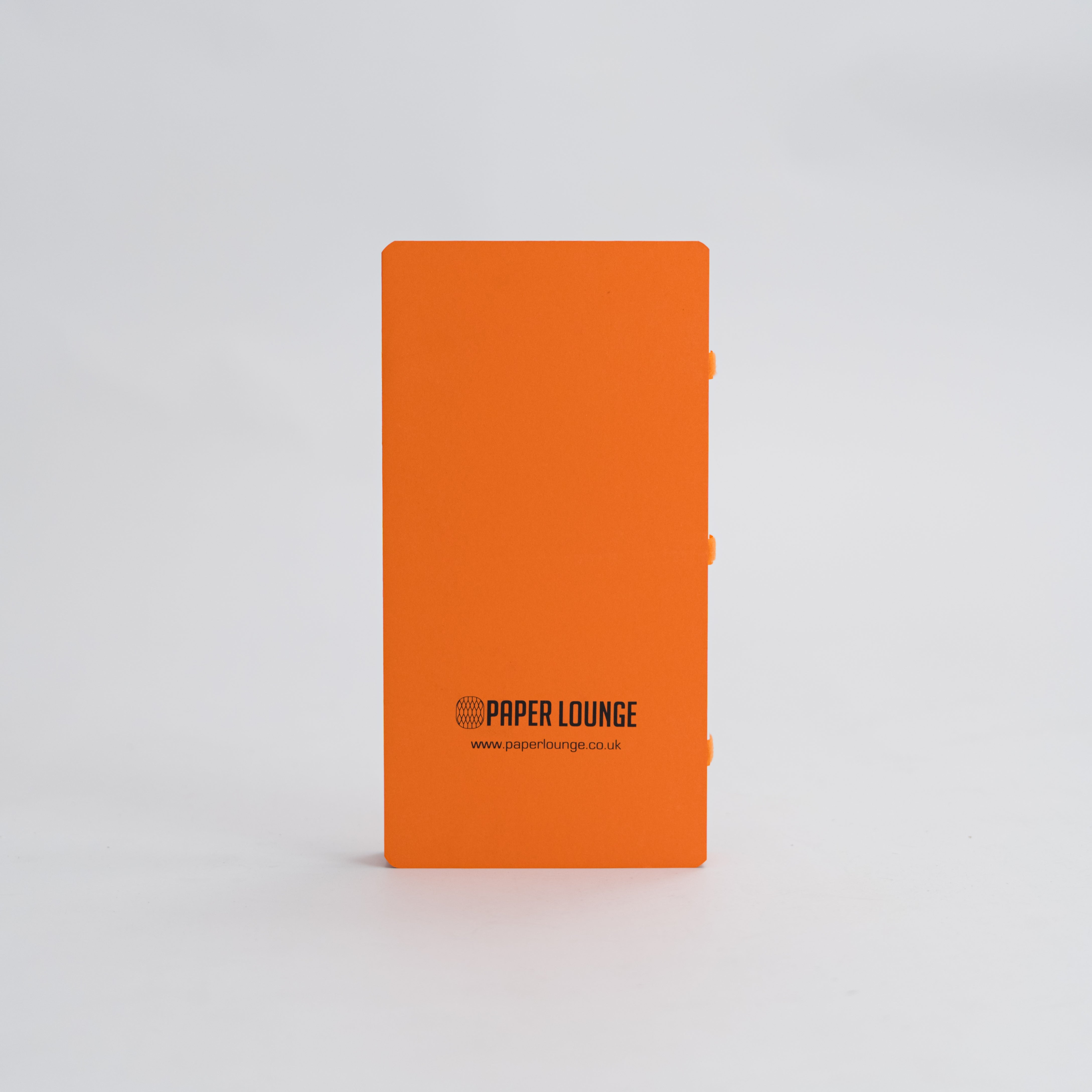 Foldable Circular Paper Table - Orange