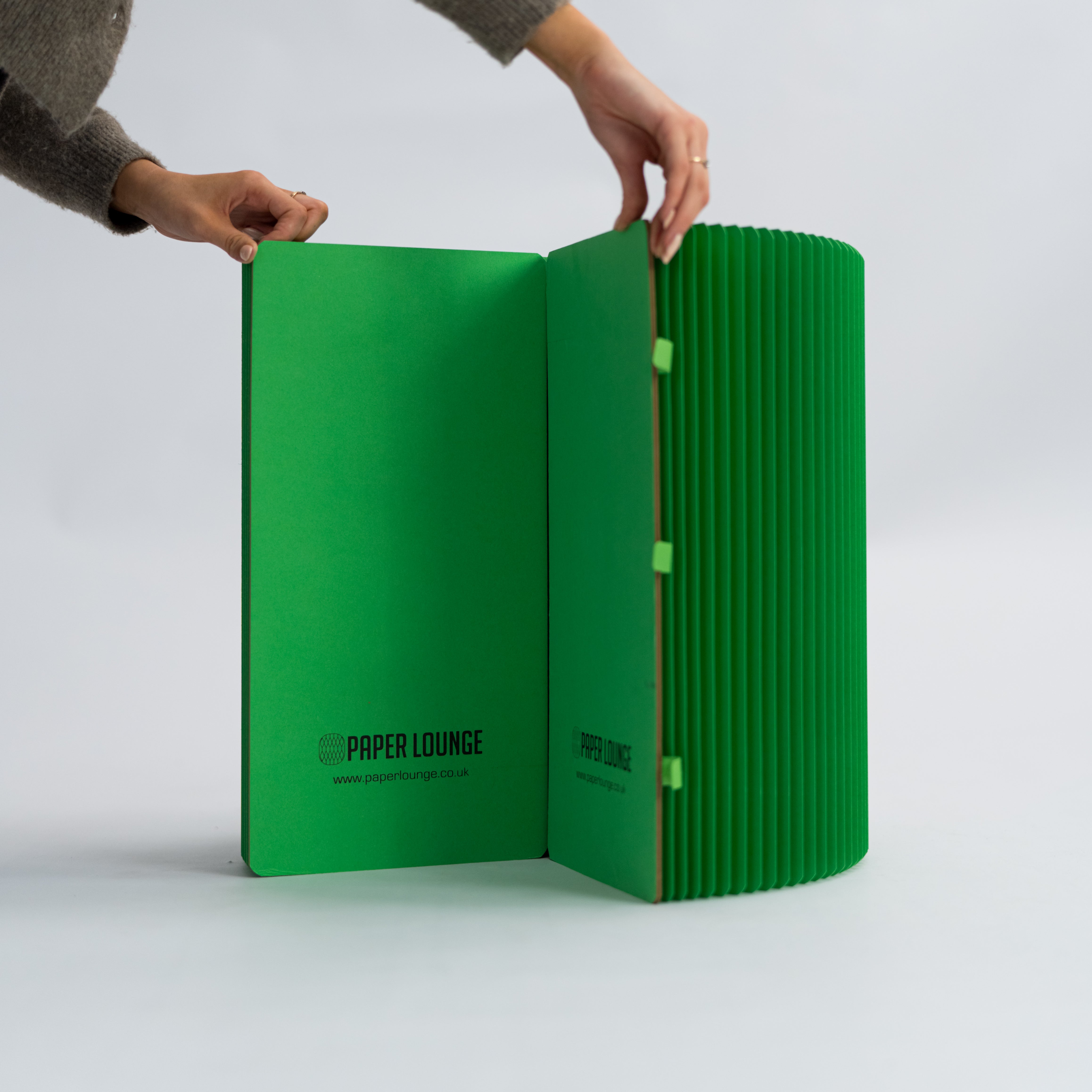 Foldable Circular Paper Table - Green