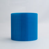 Foldable Circular Paper Table - Blue