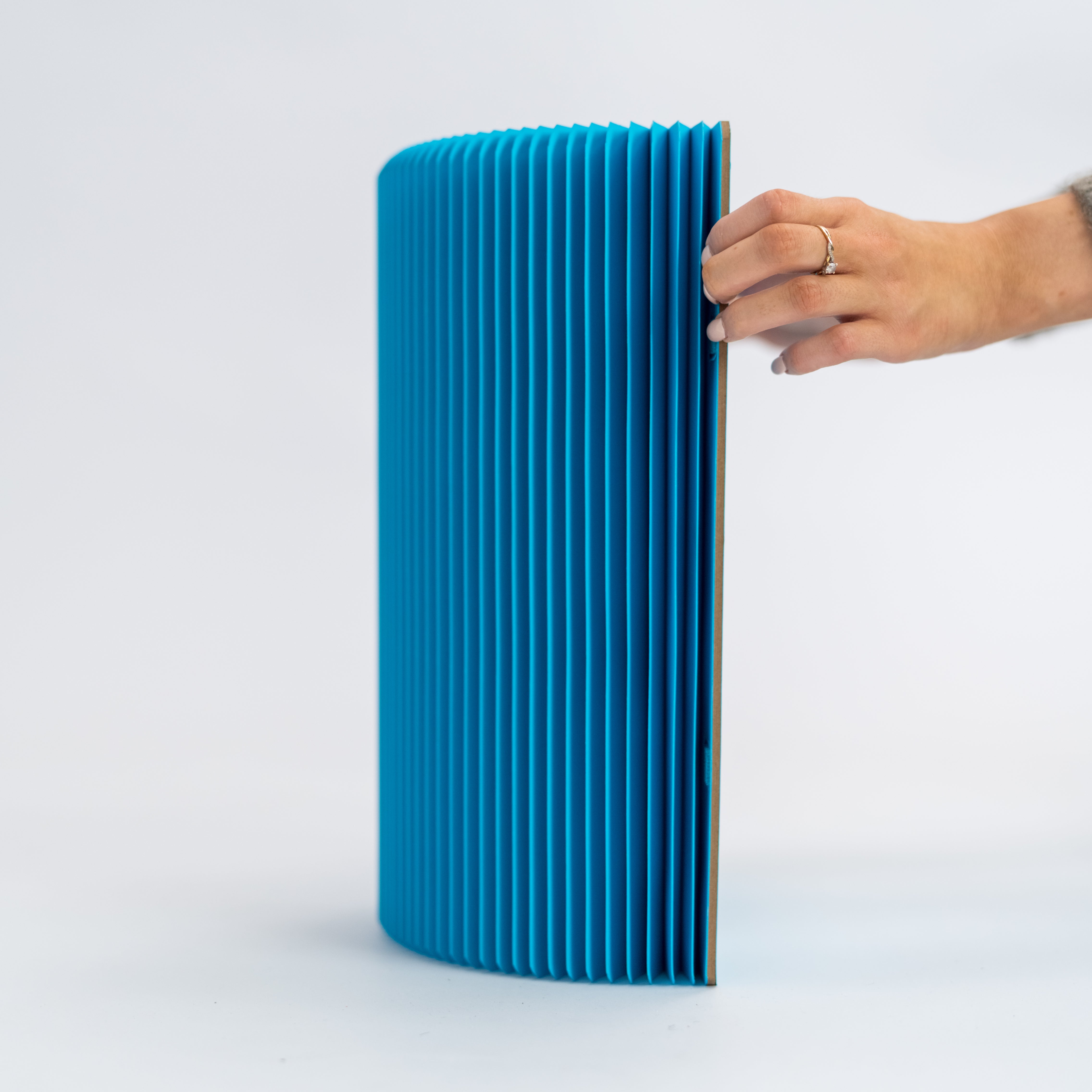 Concertina Paper Stool - Blue