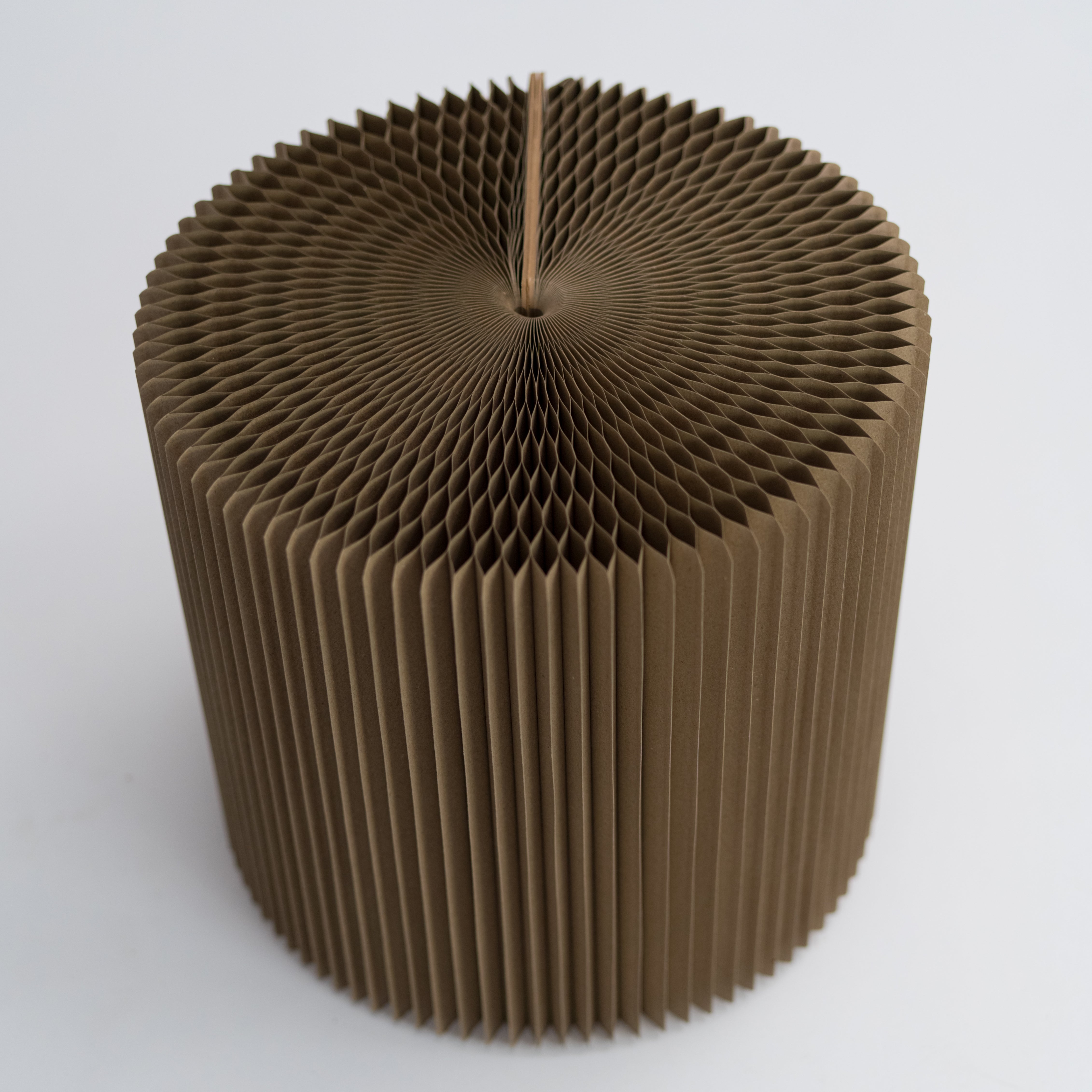 Foldable Circular Paper Table - Recycled