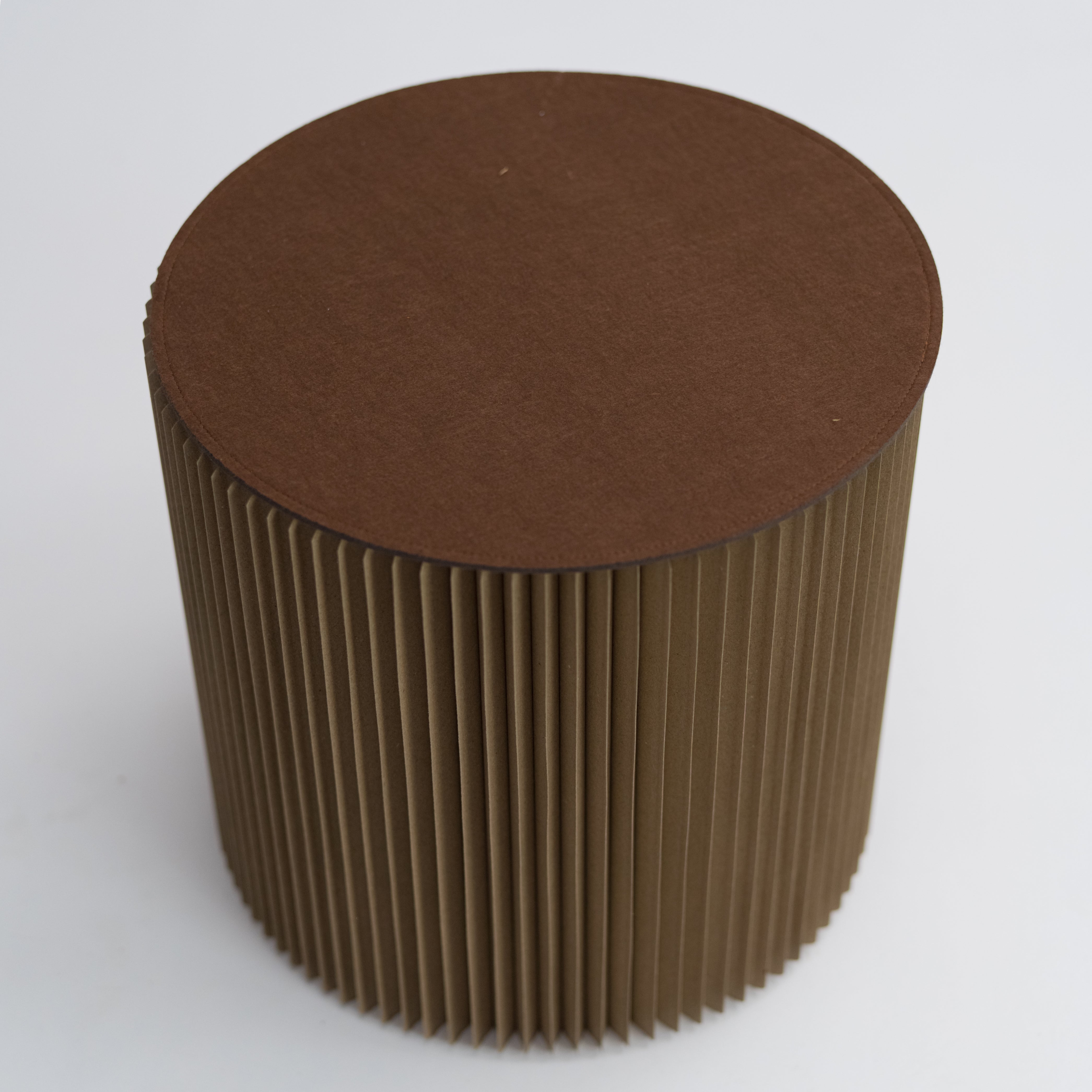 Foldable Circular Paper Table - Recycled