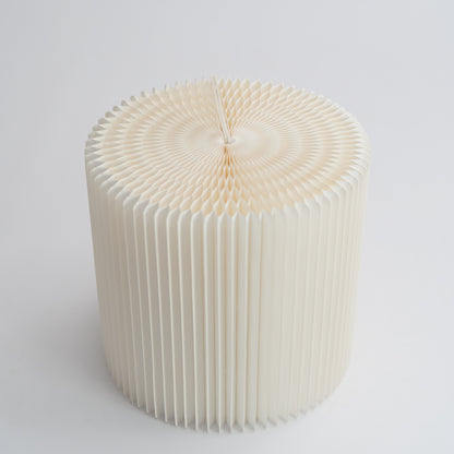 Foldable Circular Paper Table - White