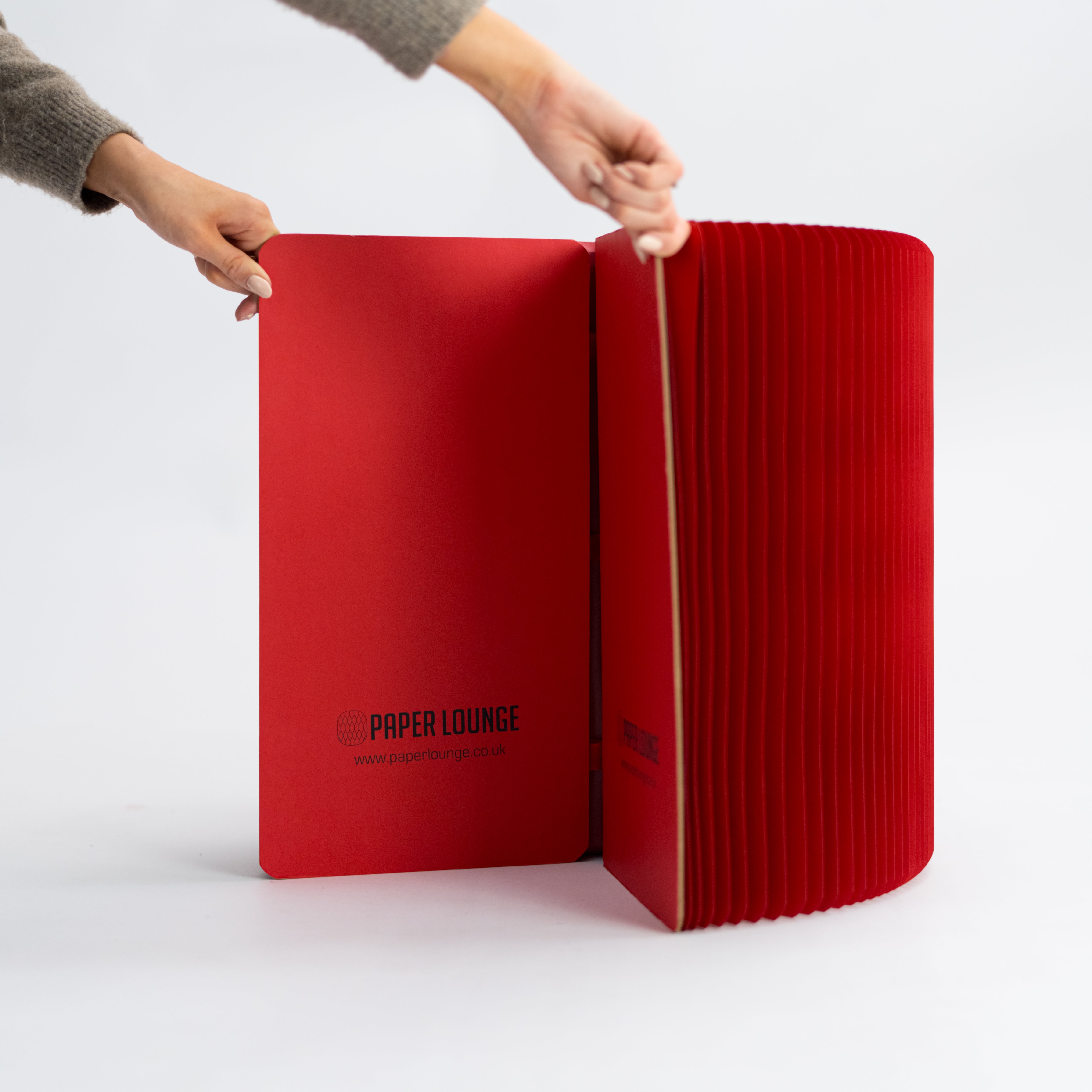 Foldable Circular Paper Table - Red