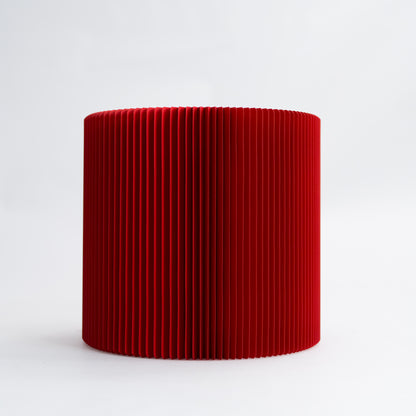Foldable Circular Paper Table - Red