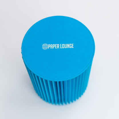 Concertina Paper Stool - Blue