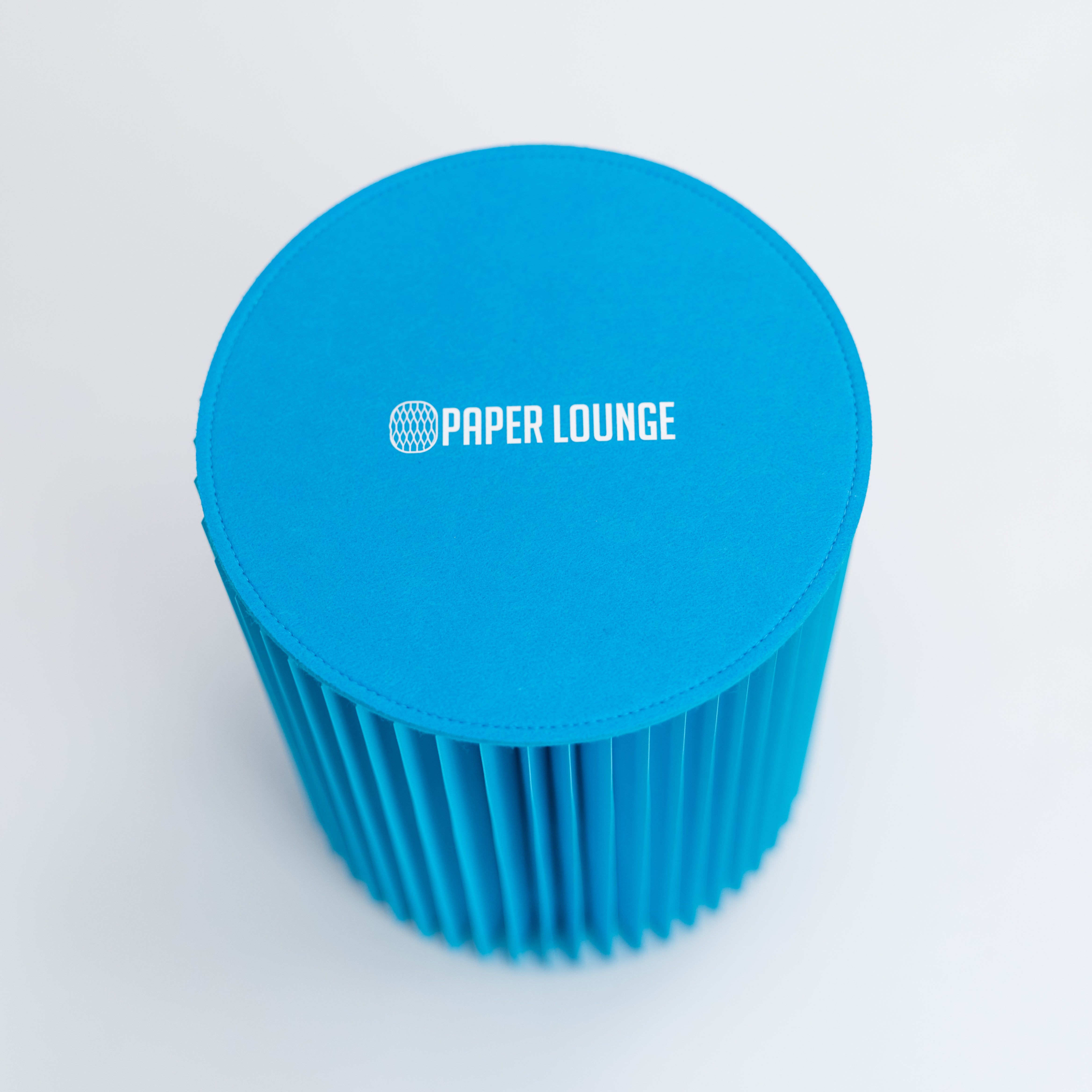 Concertina Paper Stool - Blue
