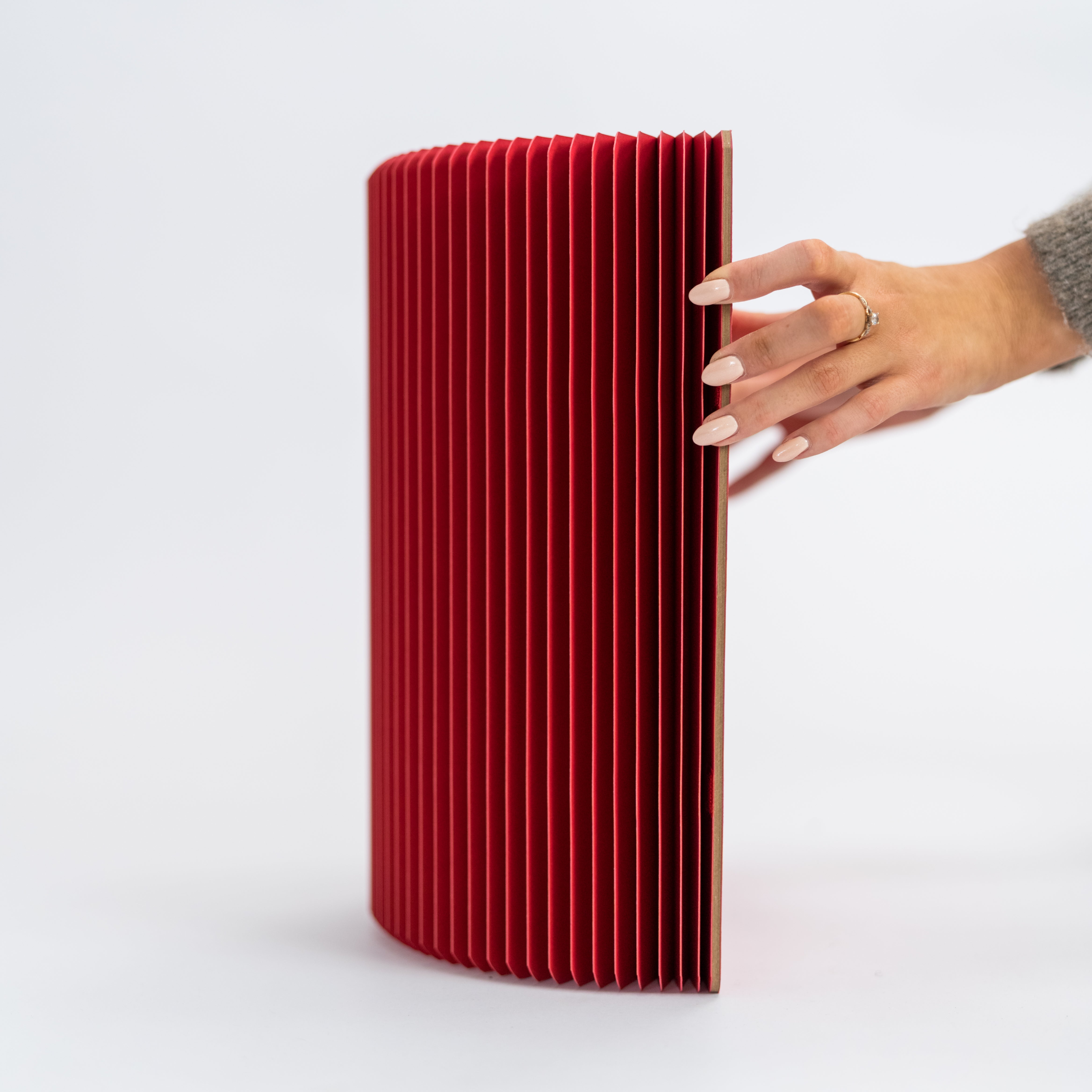 Concertina Paper Stool - Red