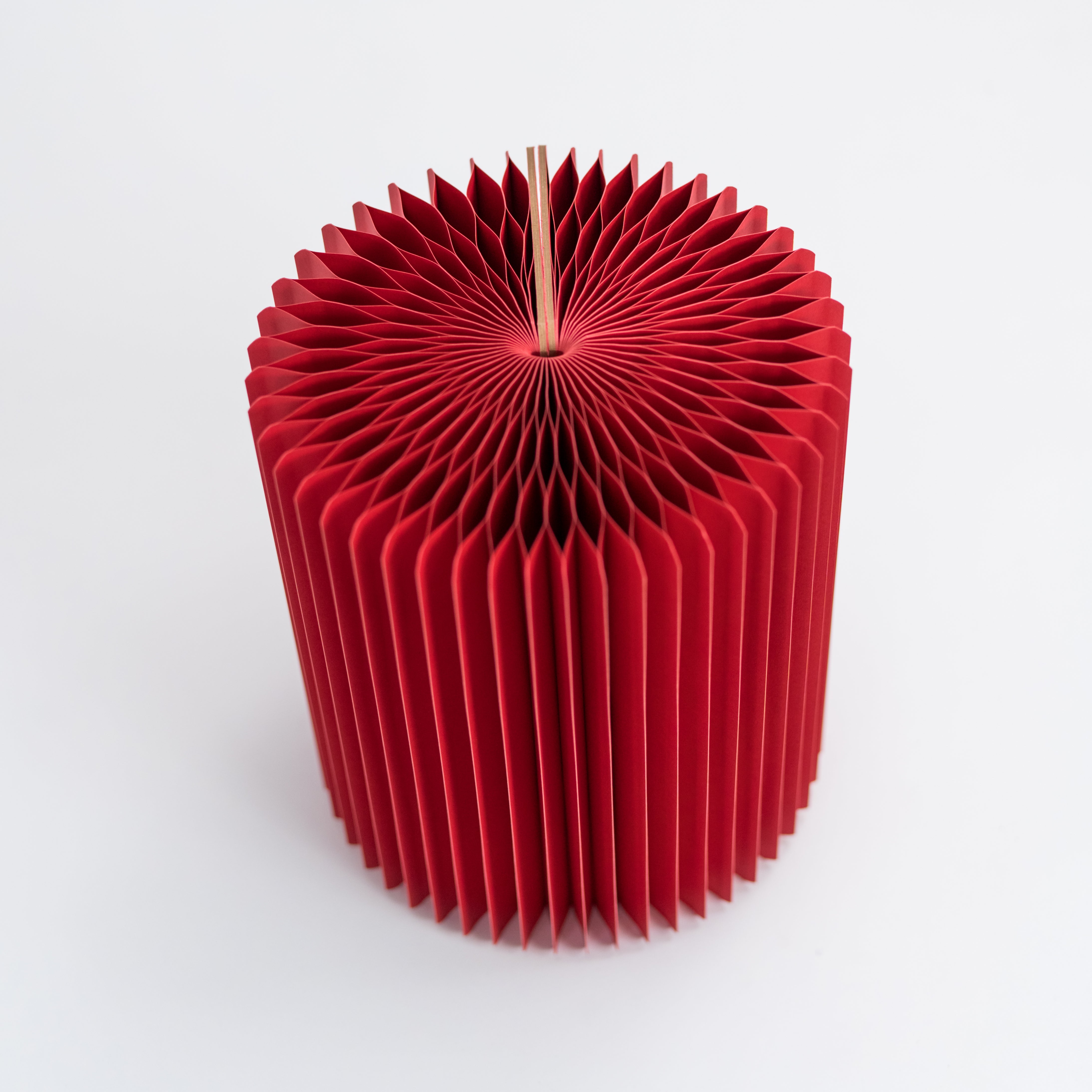 Concertina Paper Stool - Red