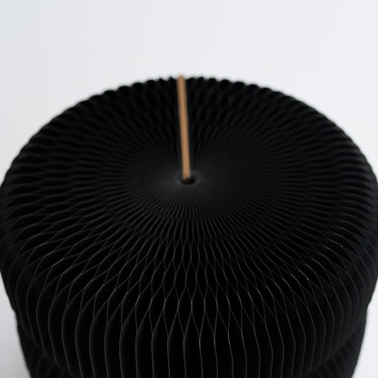 Fluted Paper Table- Black