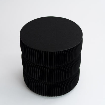 Fluted Paper Table- Black