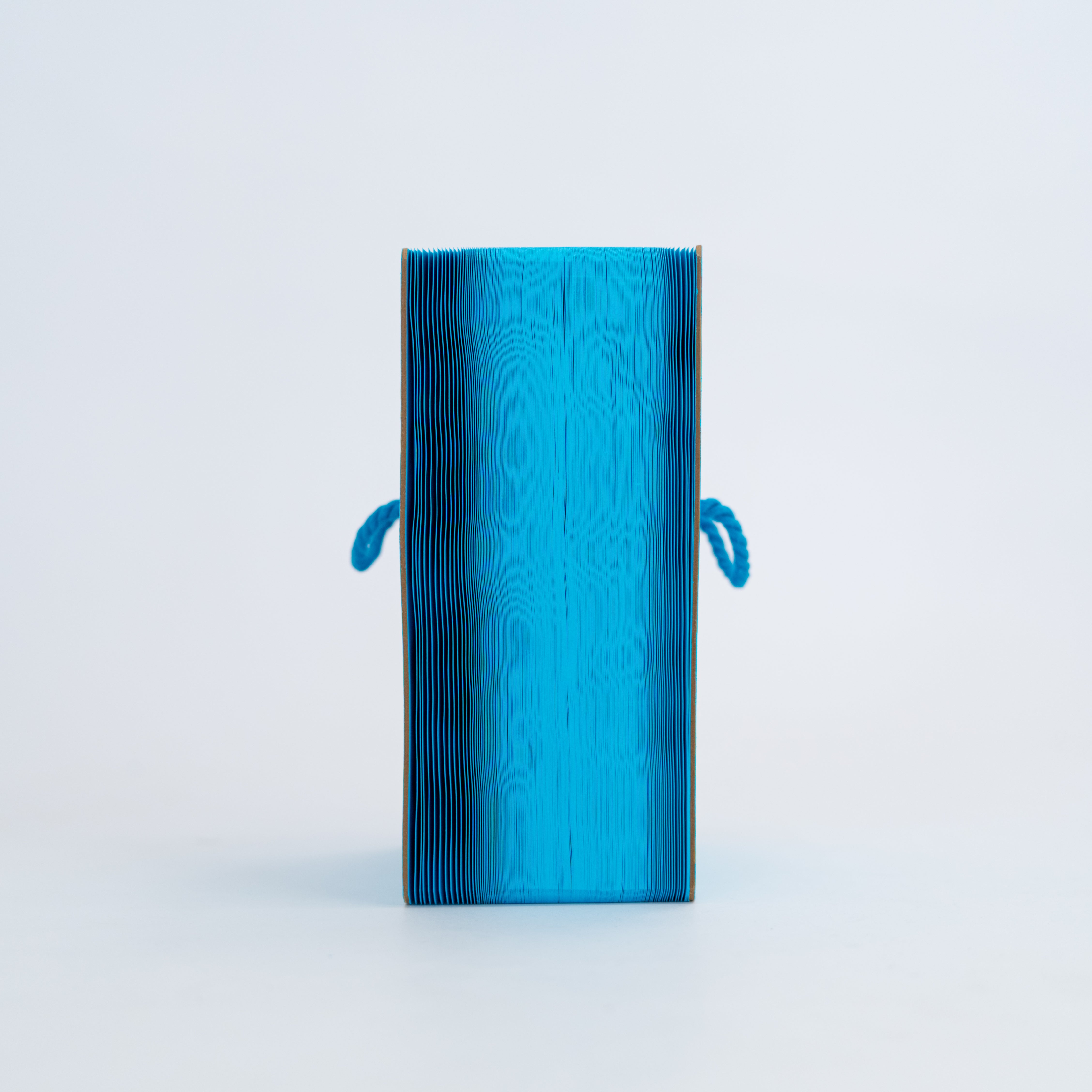 Foldable Paper Bench - Blue