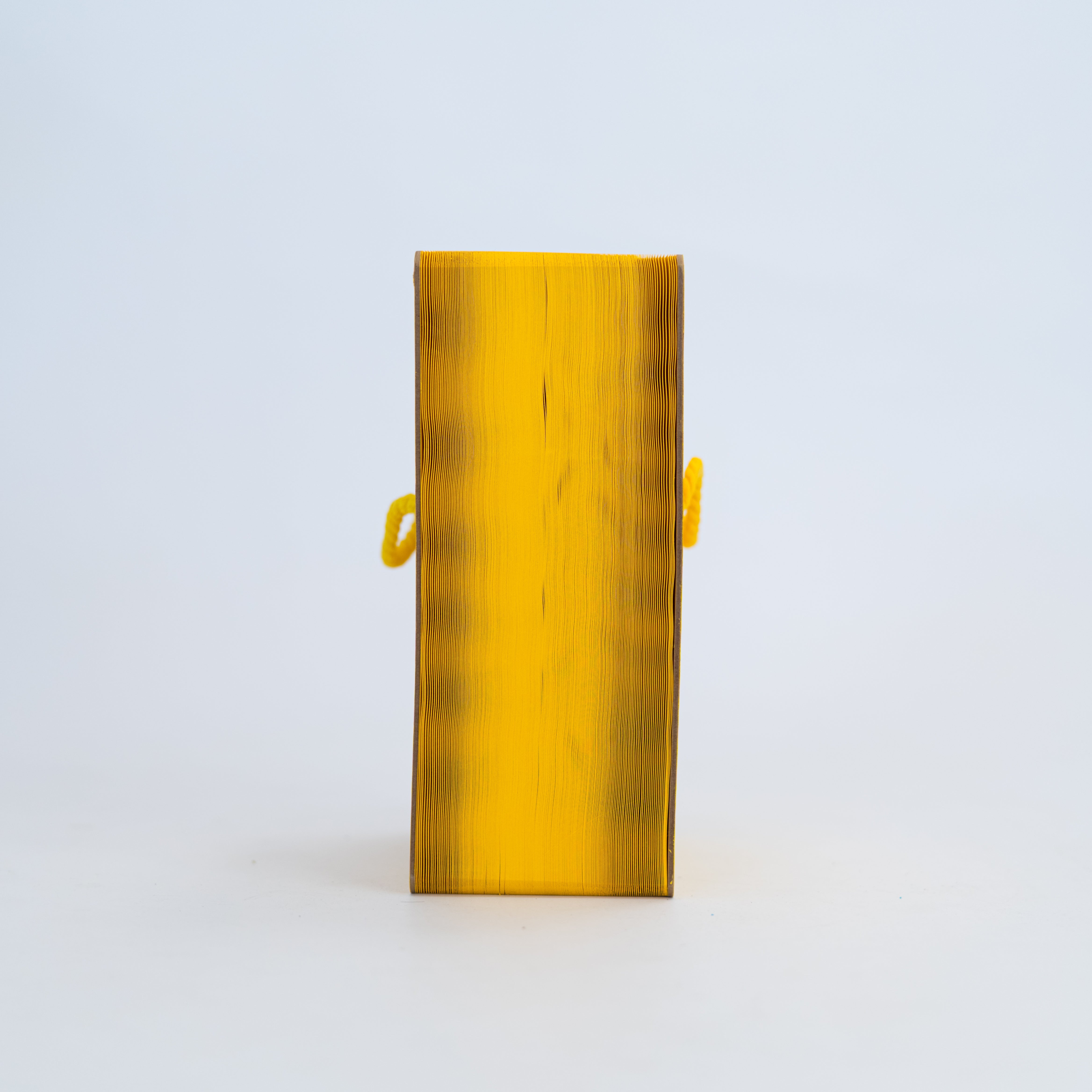Foldable Paper Bench - Yellow