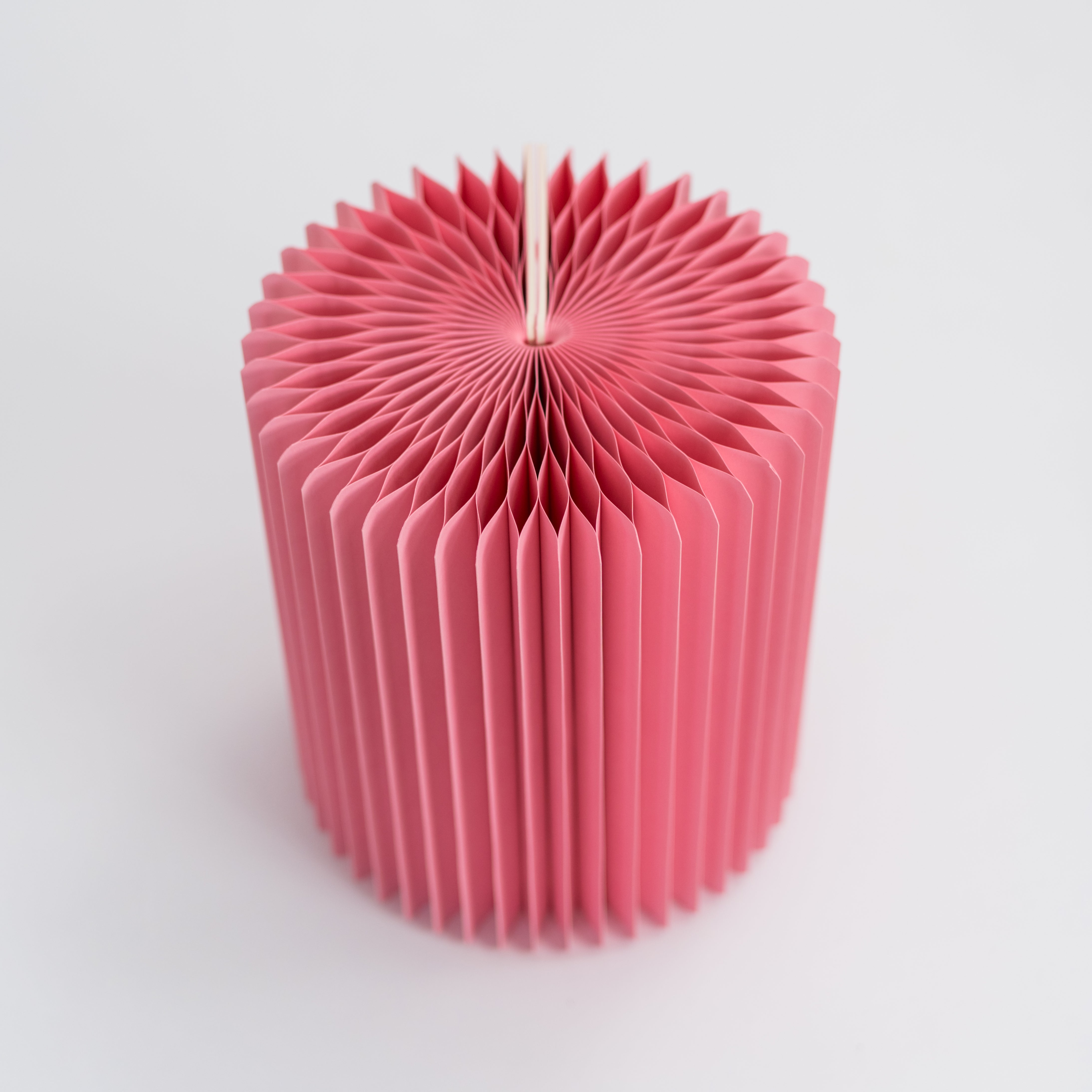 Concertina Paper Stool - Pink