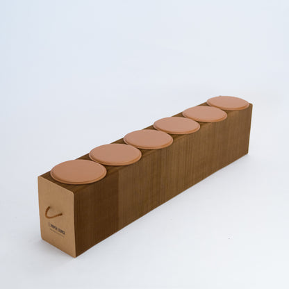 Foldable Paper Bench - Brown