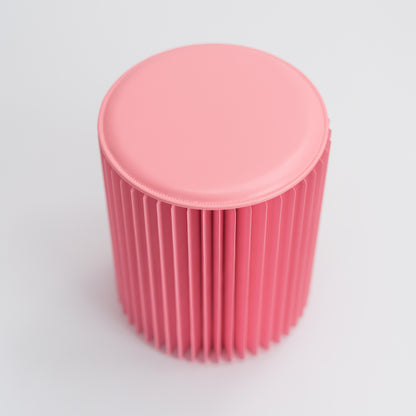 Concertina Paper Stool - Pink