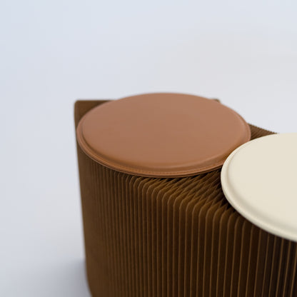 Foldable Paper Bench - Brown