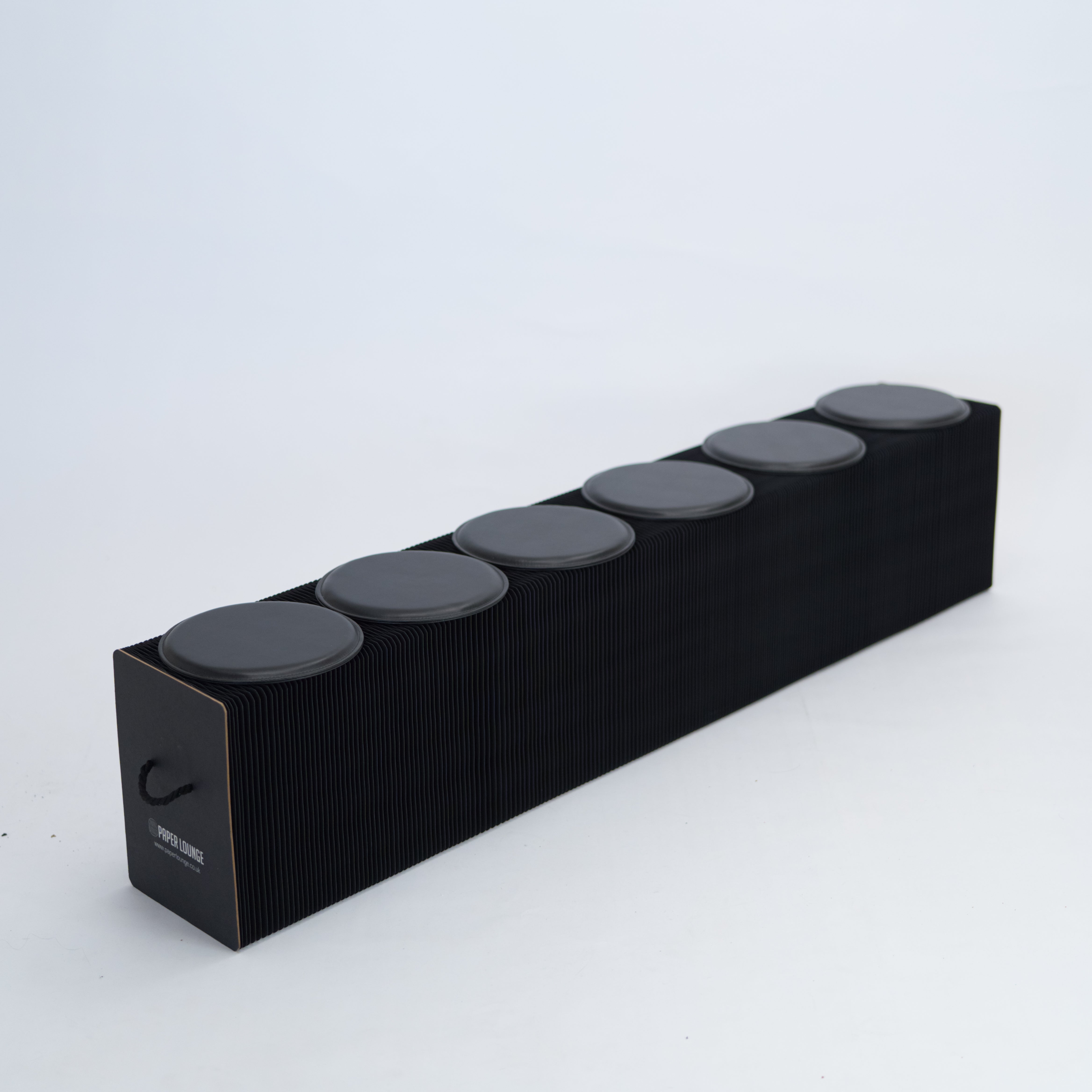 Foldable Paper Bench - Black