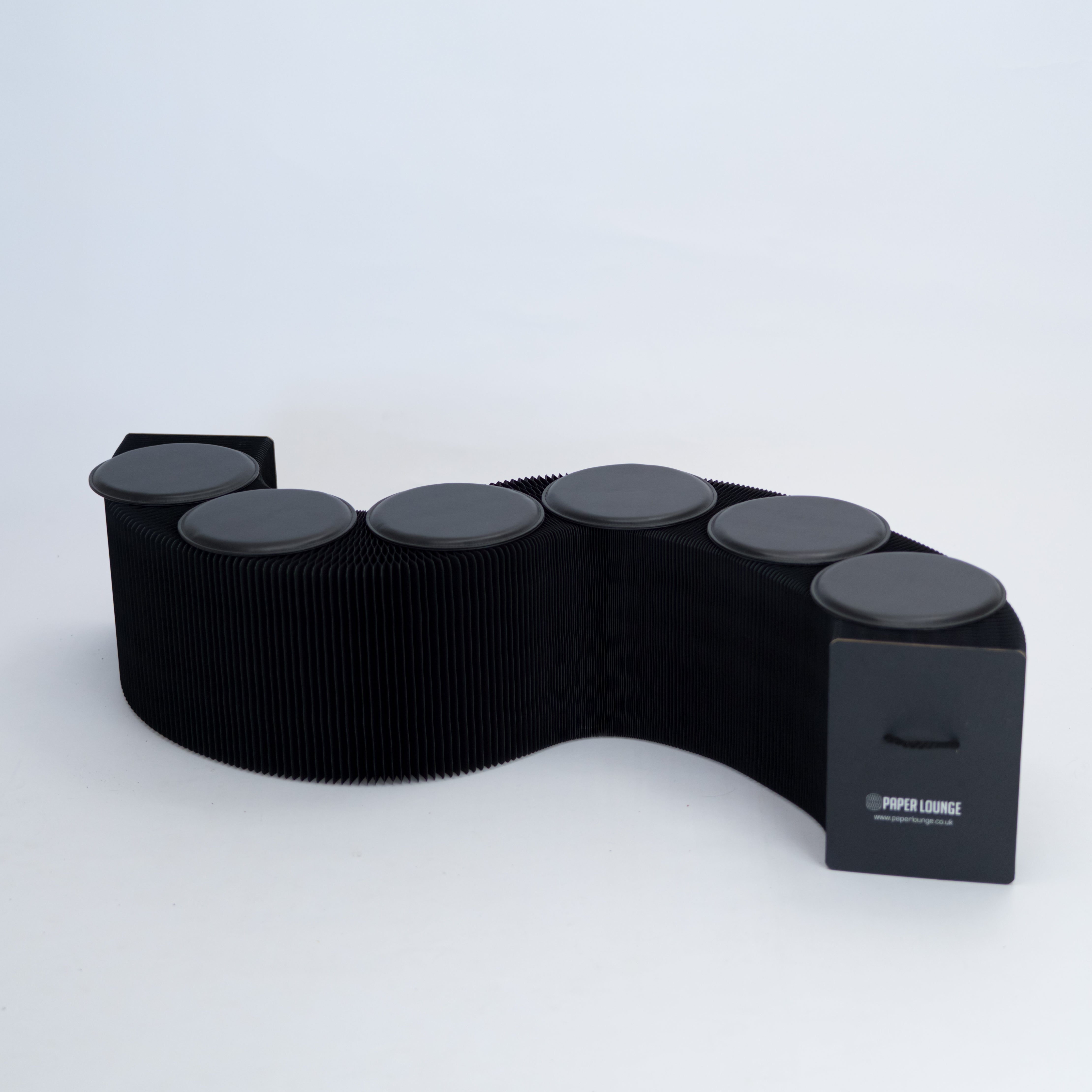 Foldable Paper Bench - Black