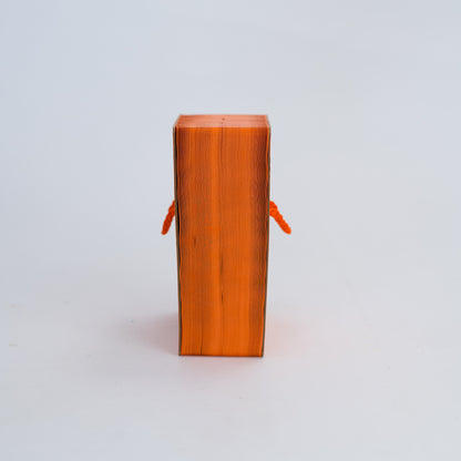Foldable Paper Bench - Orange
