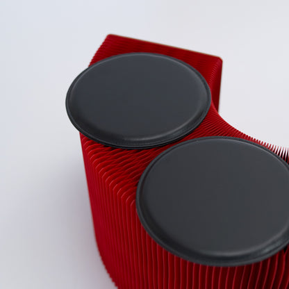 Foldable Paper Bench - Red