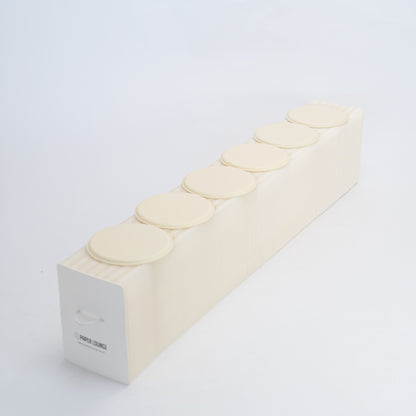 Foldable Paper Bench - White