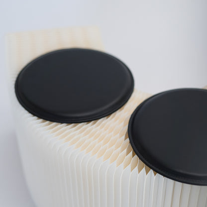 Foldable Paper Bench - White