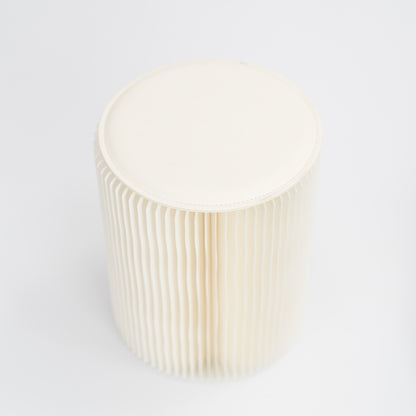 Concertina Paper Stool - White