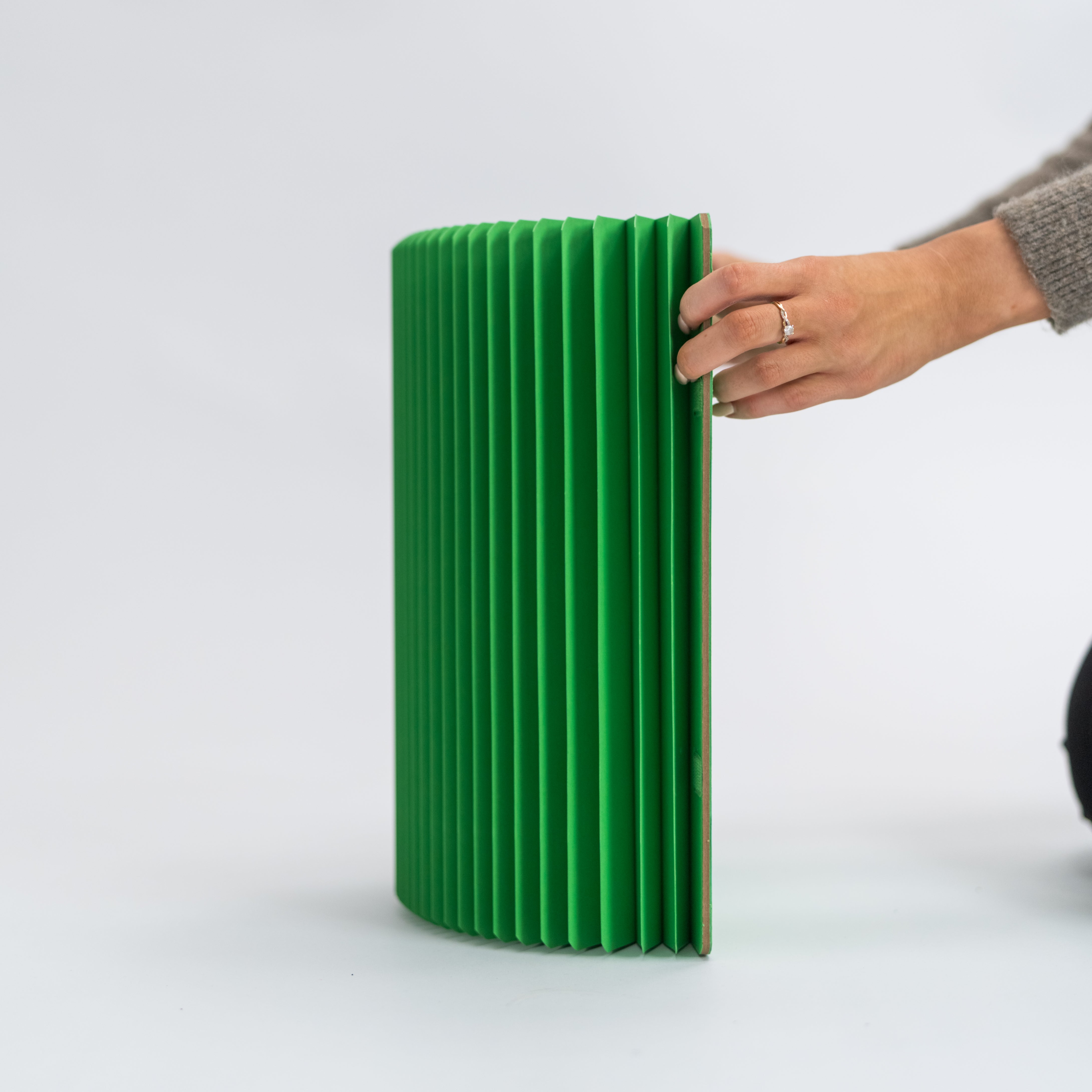 Concertina Paper Stool - Green