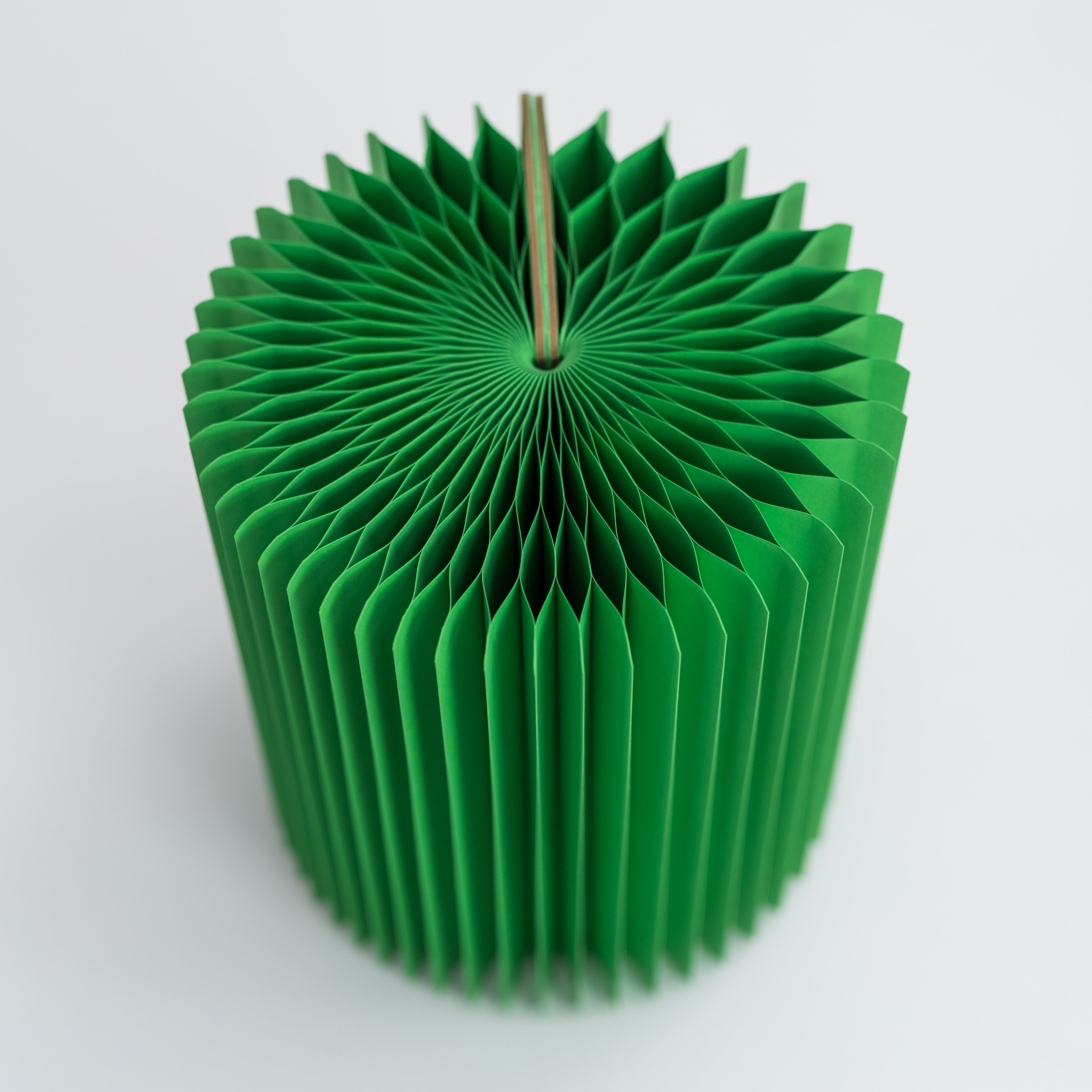 Concertina Paper Stool - Green